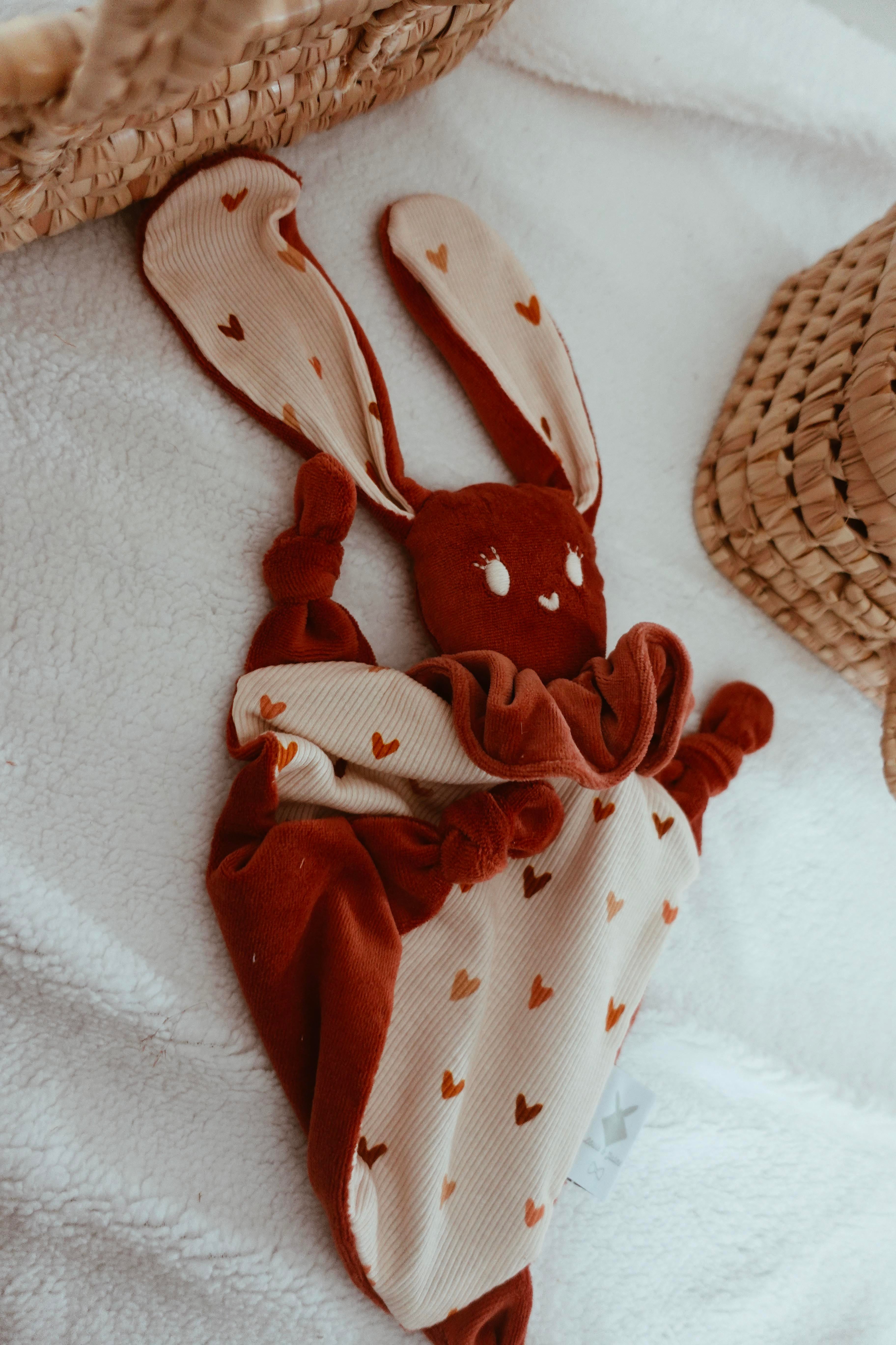 Doudou Chouchou Velours - Colorful Hearts