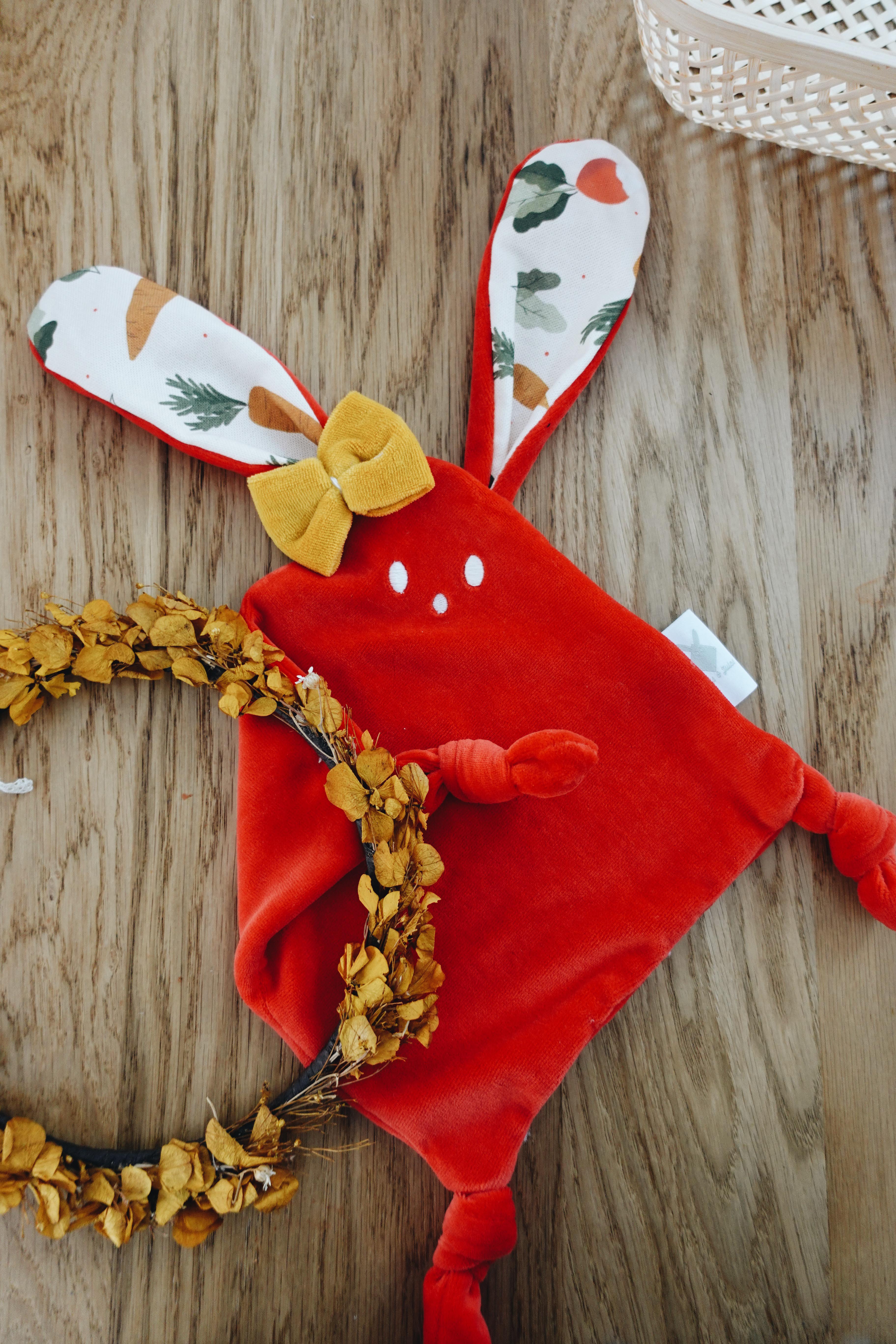 Doudou Velours Mini Noeuds - Potager