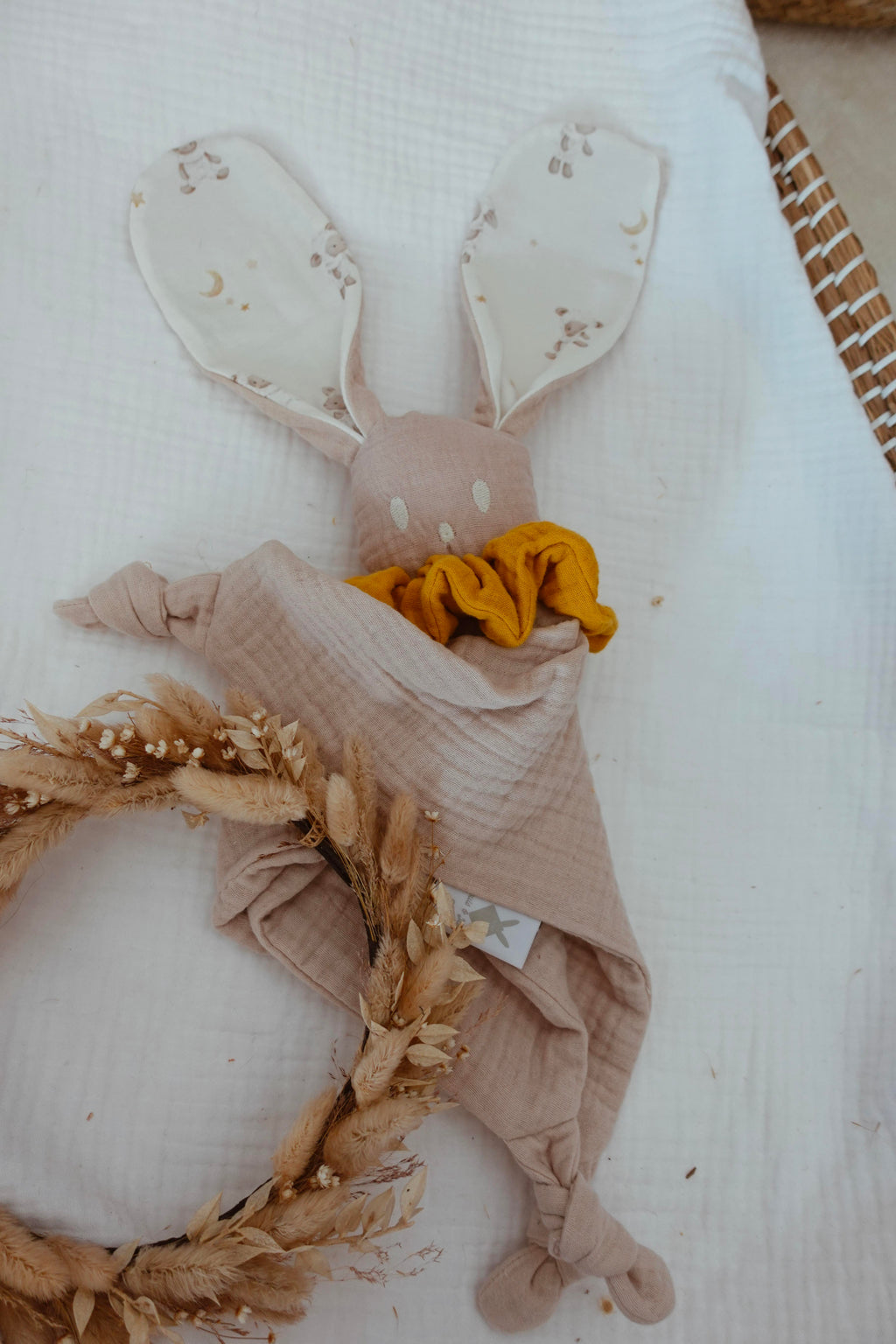 Doudou Lange Câlin Noeuds - Lamb