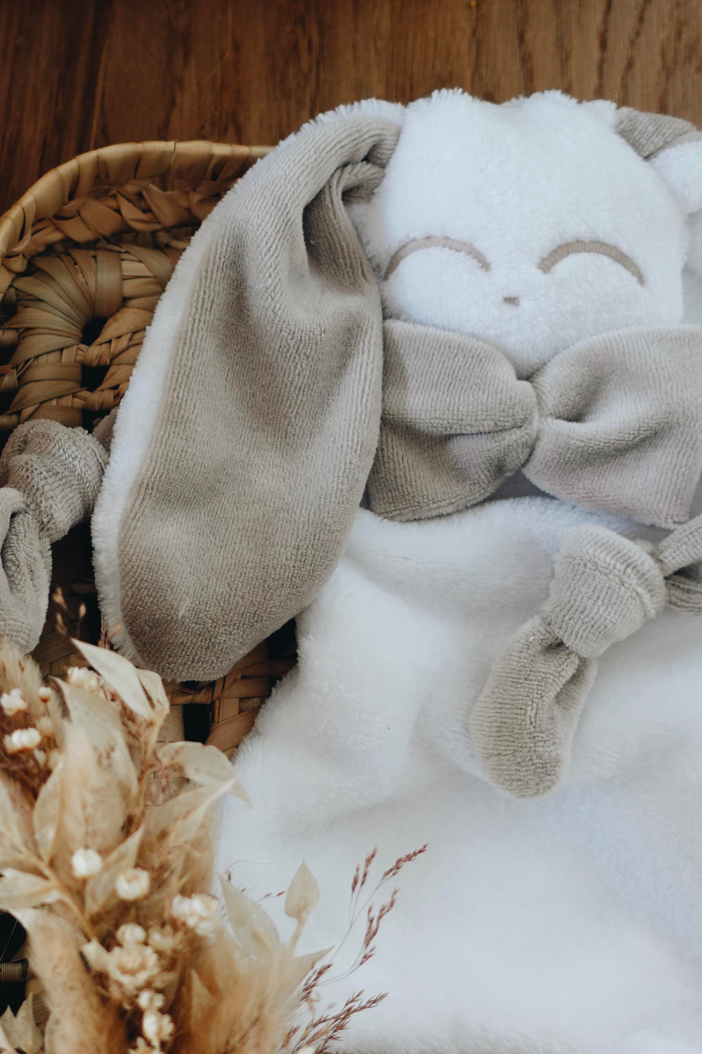 Doudou Toudoux Sable/Blanc
