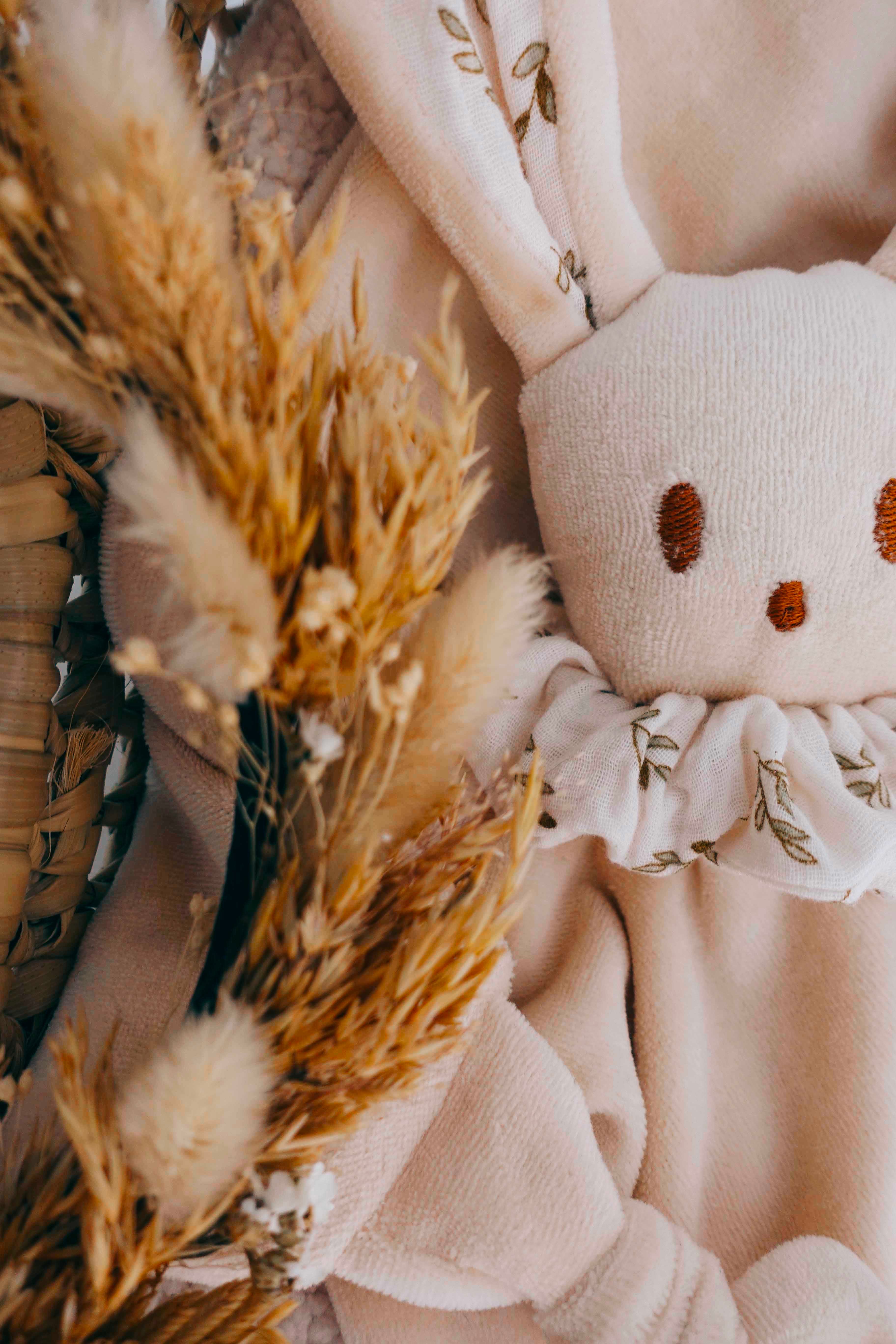 Doudou Velours Câlin Noeuds - Petit Feuillage