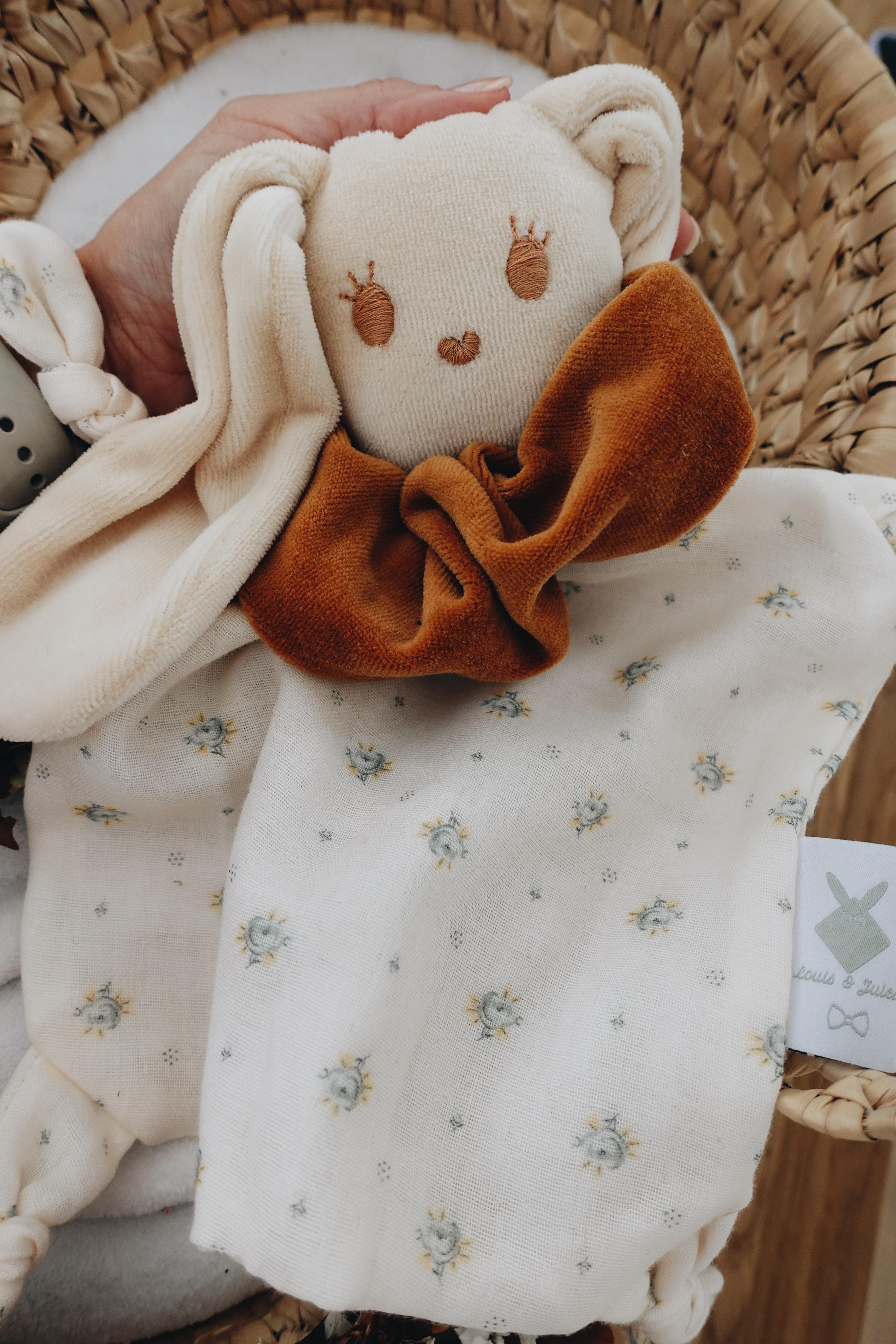 PROTOTYPE - Doudou Mousseline Monceau Bleu