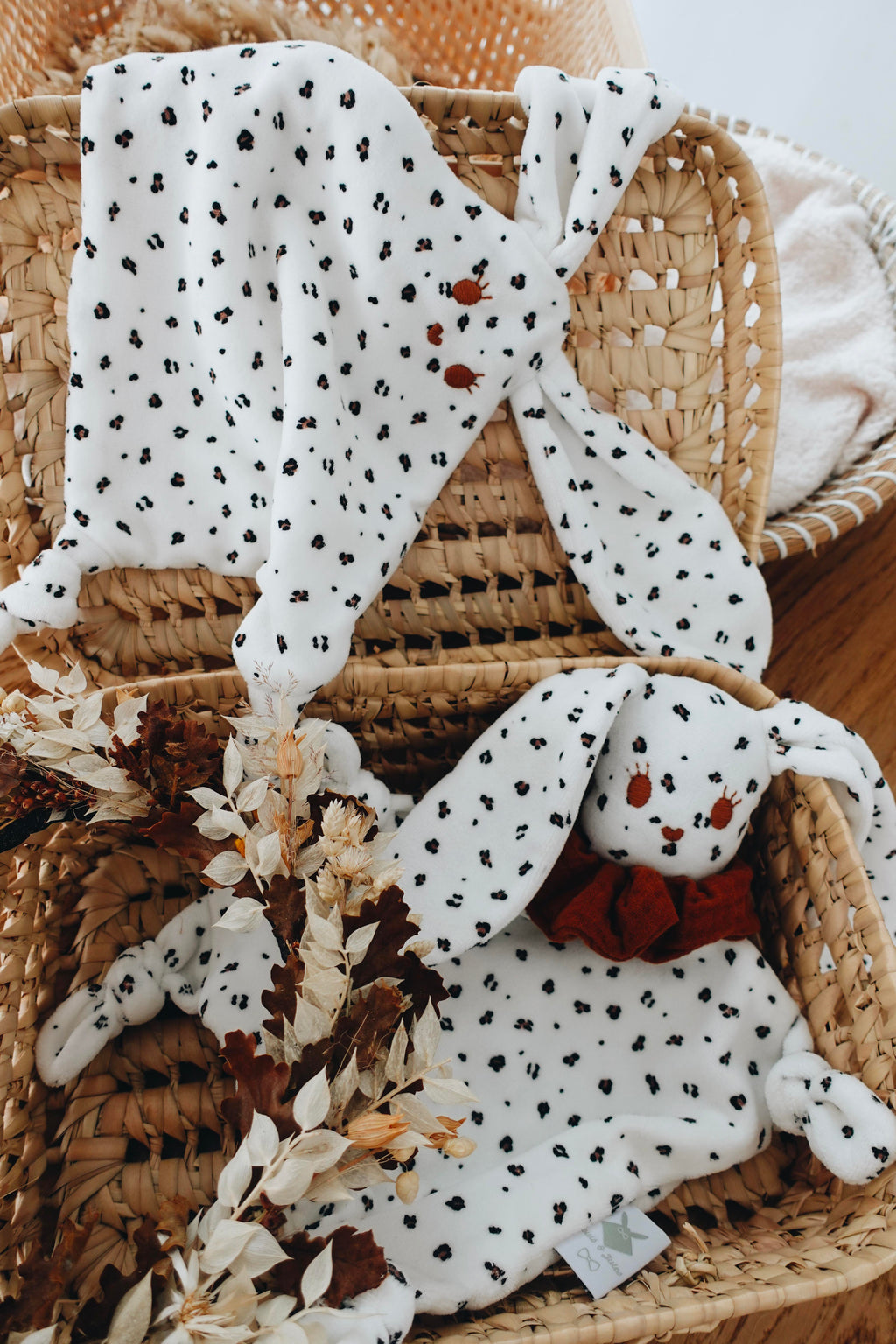 Doudou Velours Mini Noeuds - Graou