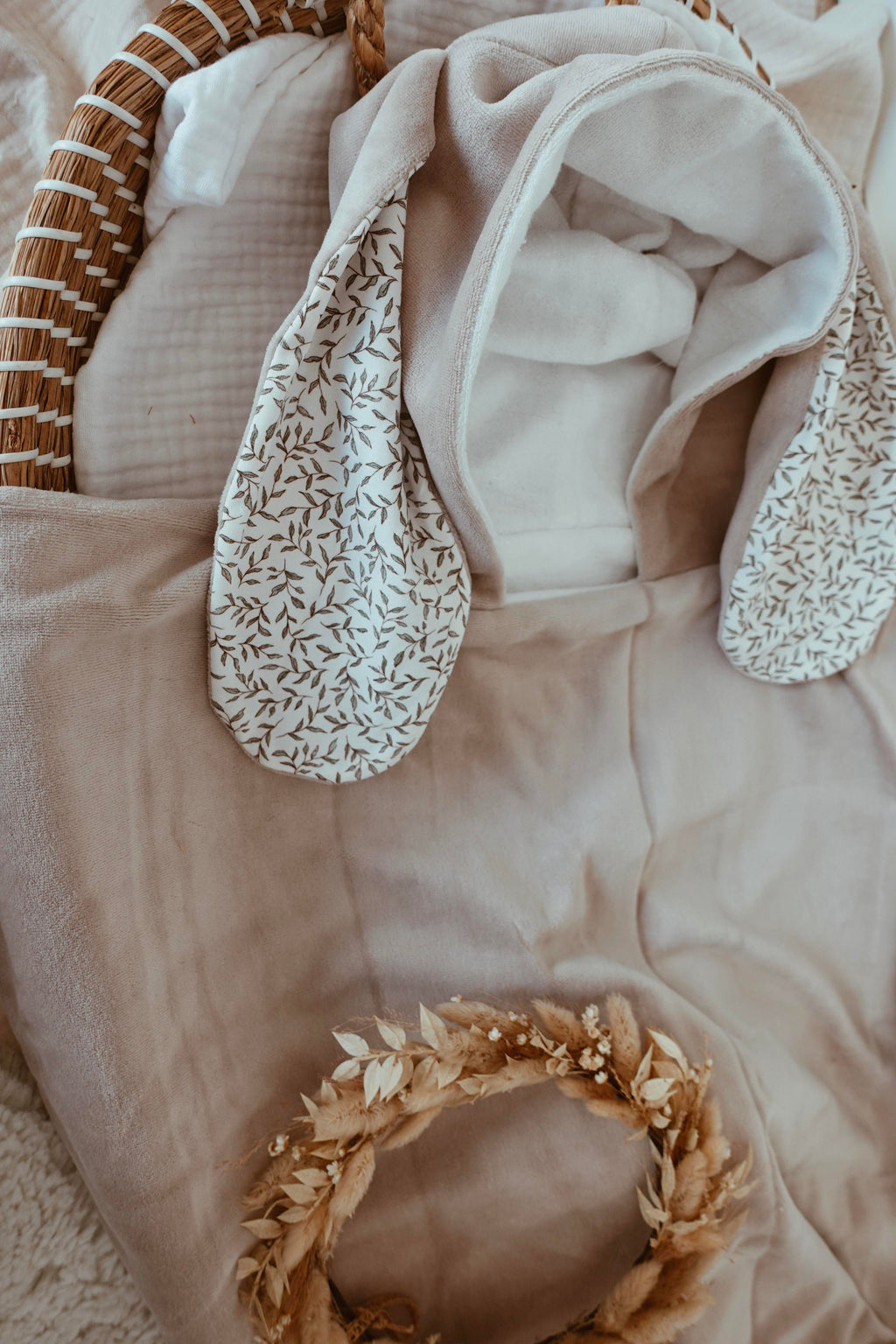 Poncho de bain Velours - Green Leaves