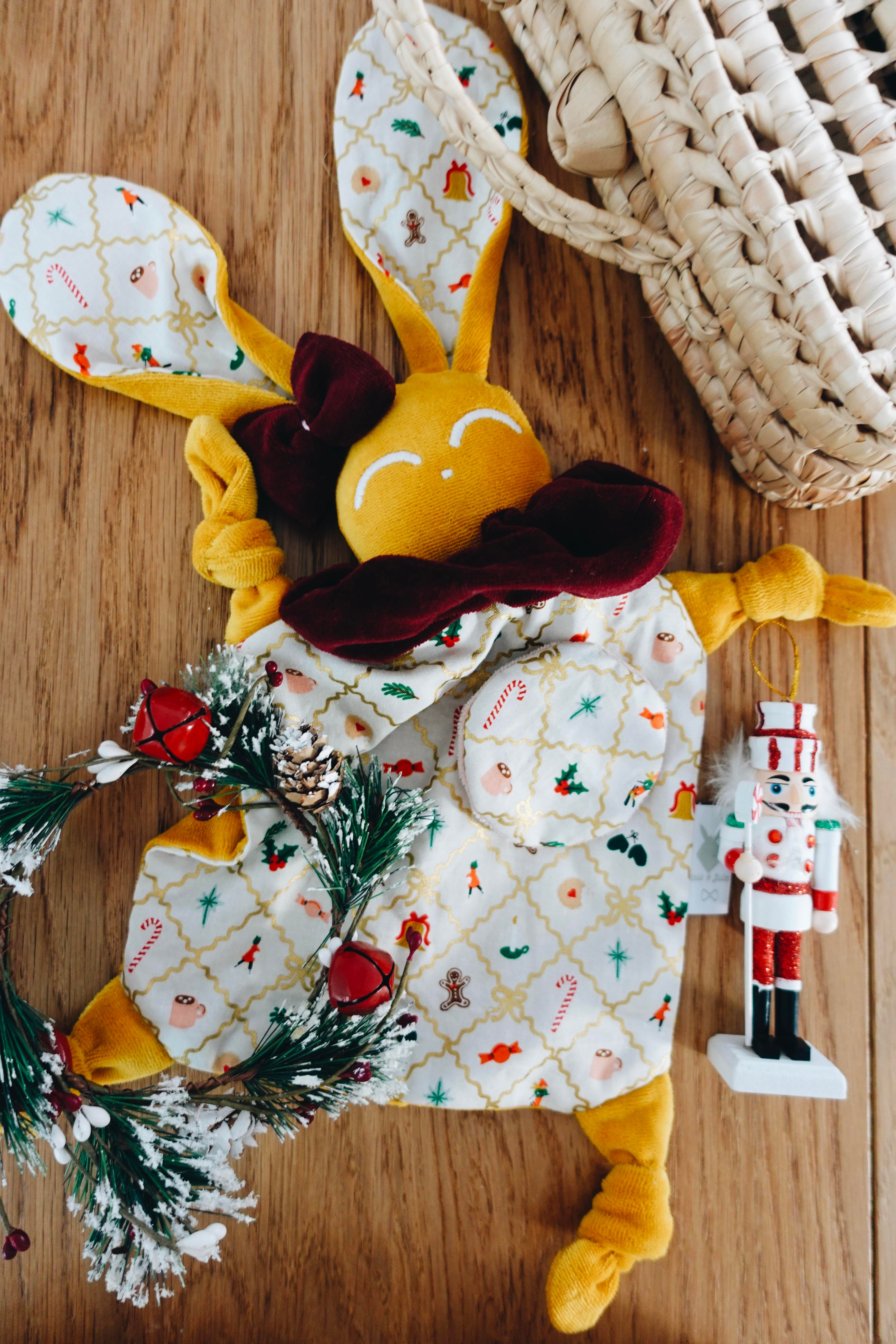 PROTOTYPE - Doudou Velours Chouchou - Holiday Argyle