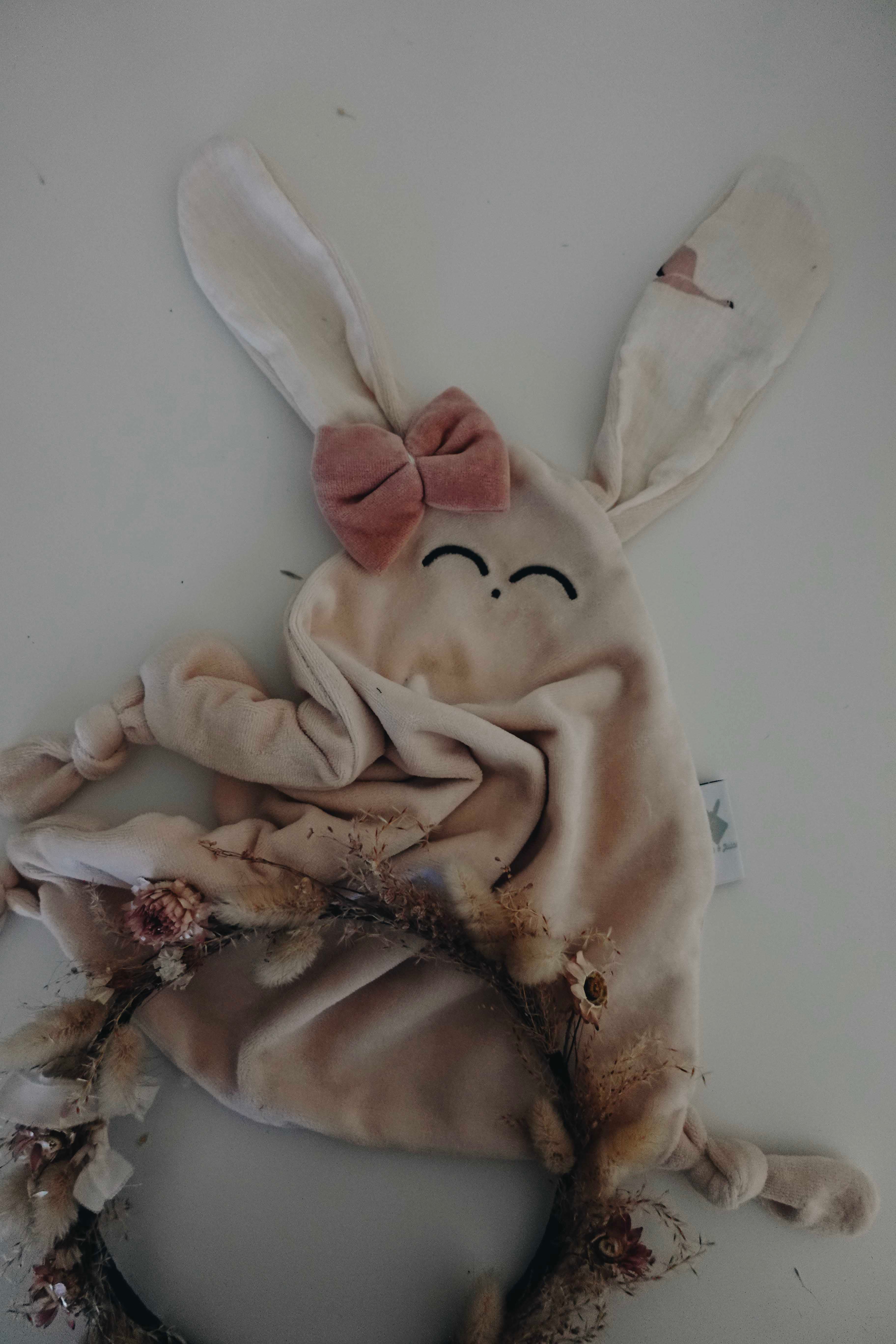 Doudou Velours Classique Noeuds - Flamands Rose