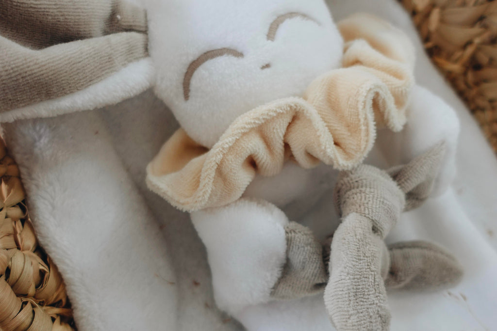 Doudou Toudoux Sable/Blanc
