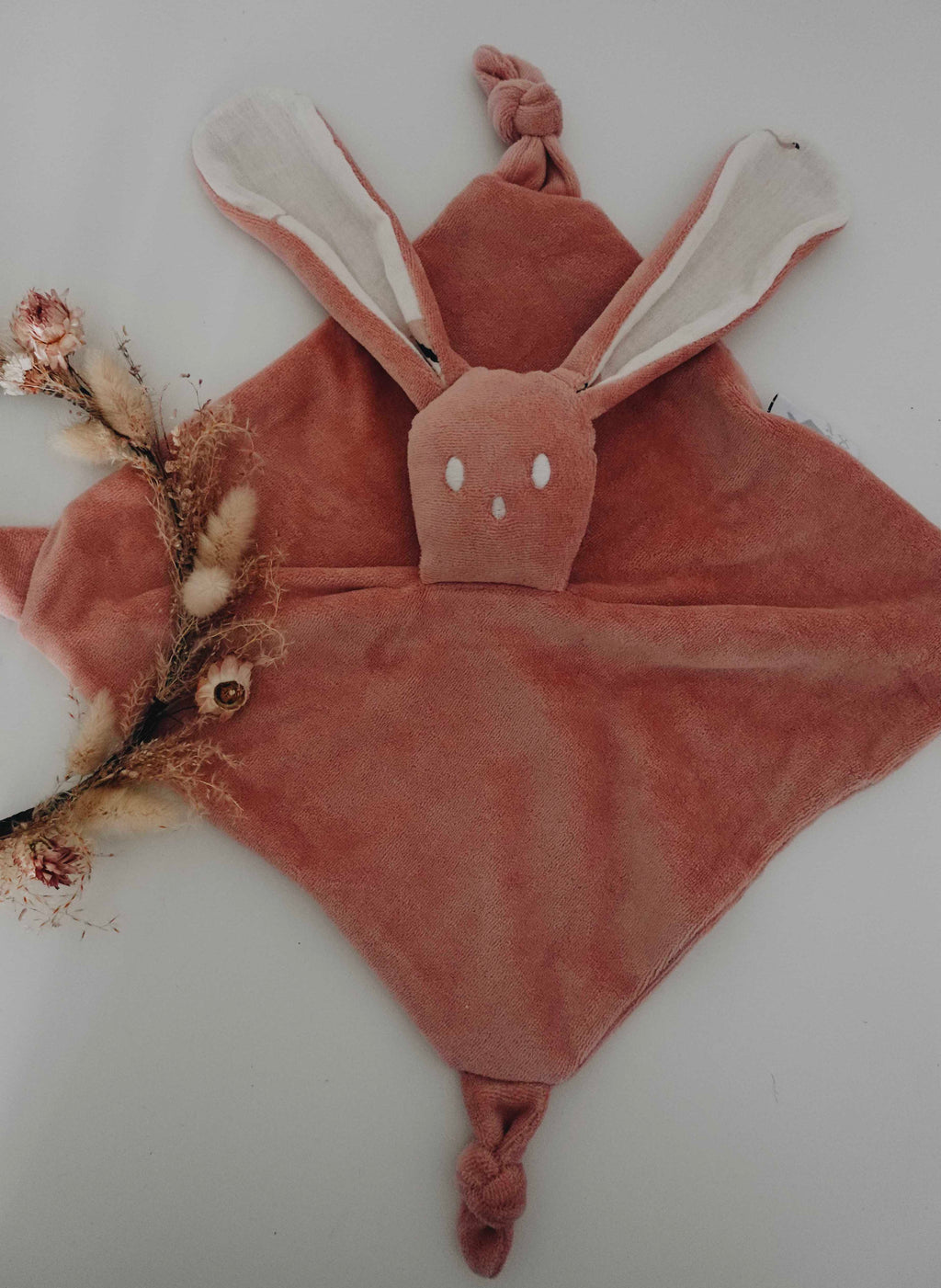 Doudou Velours Câlin Noeuds - Flamands Rose