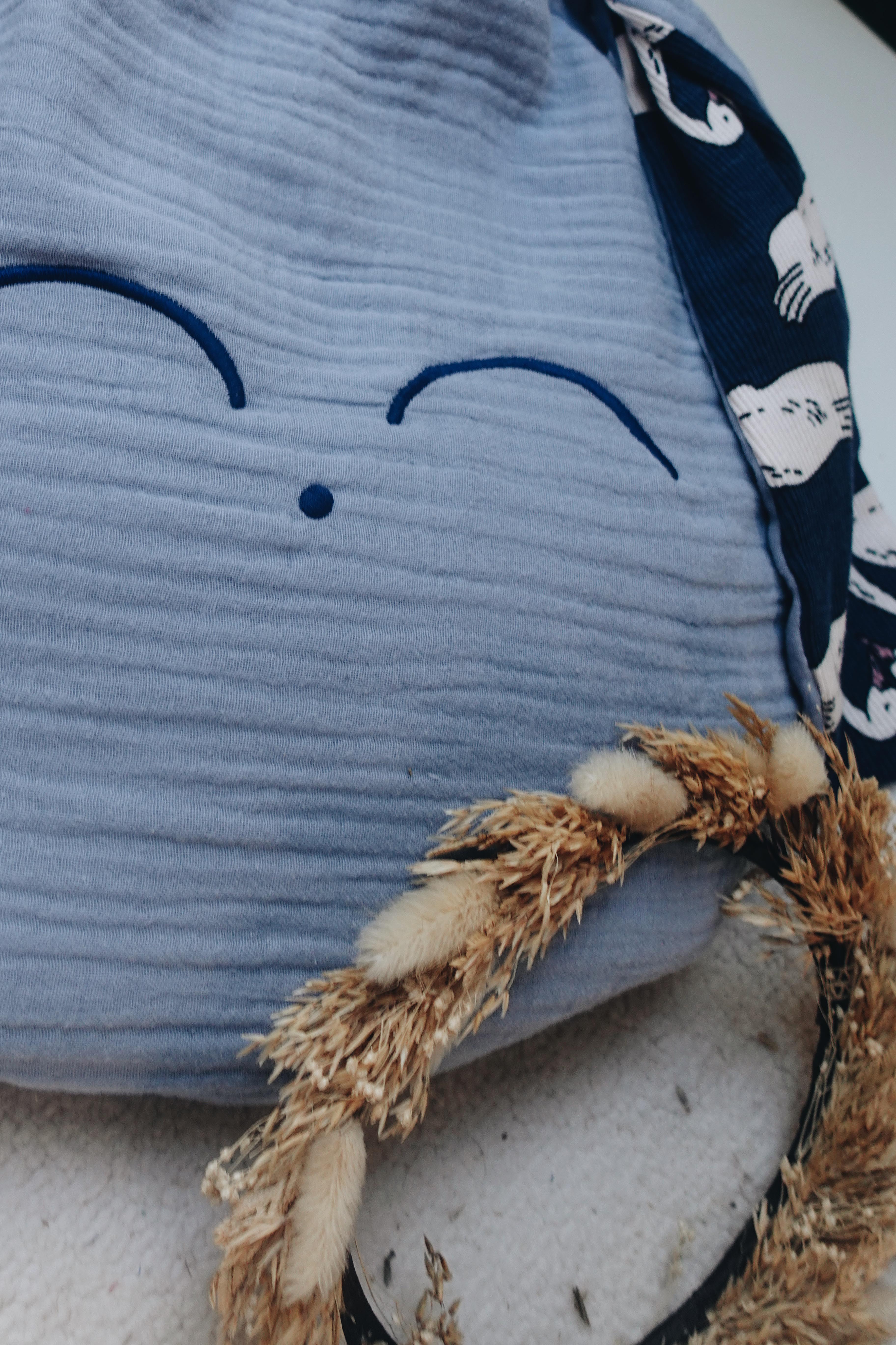 Petit Coussin Lange - Blue Swan
