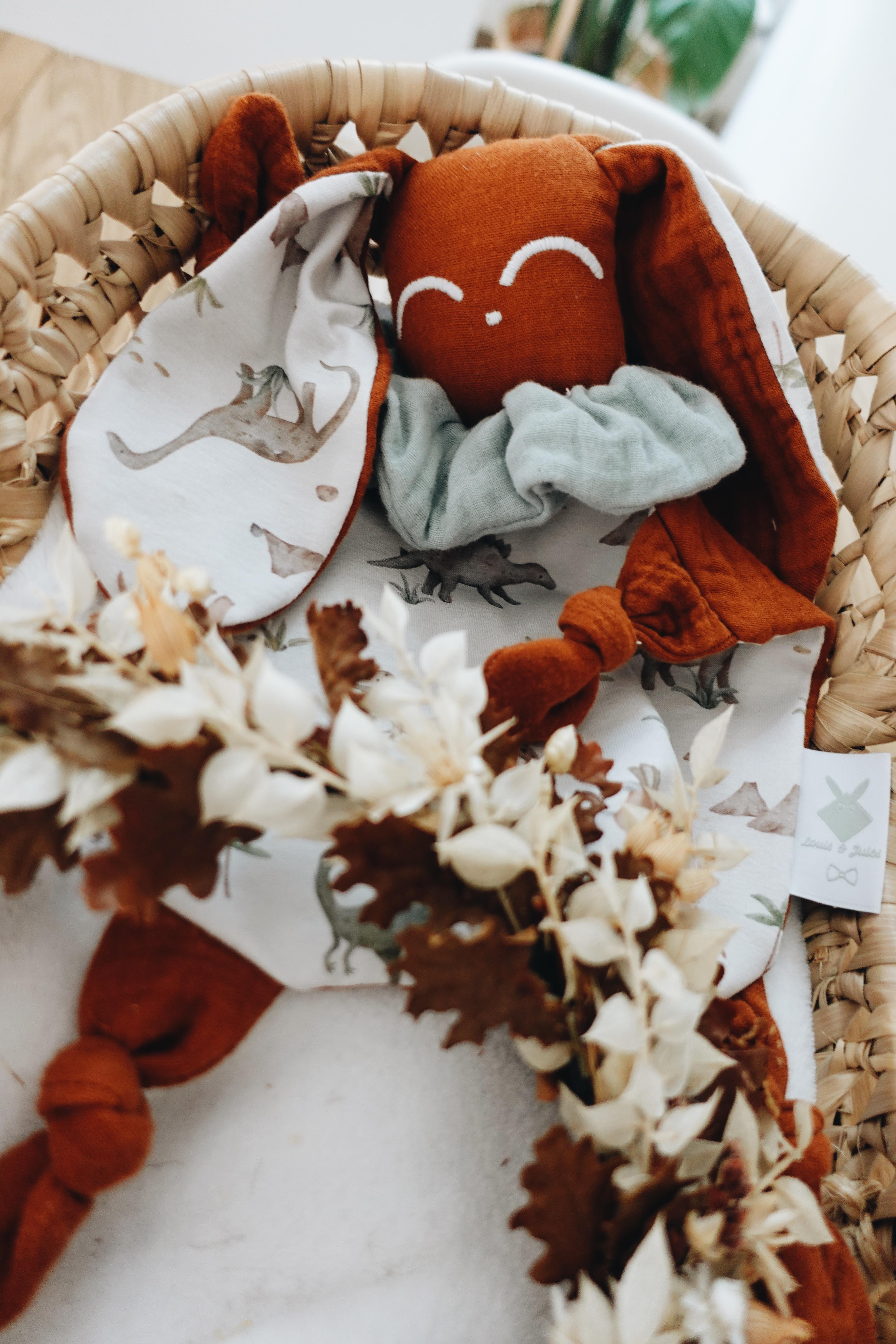 Doudou Lange Chouchou - Dino Pastel