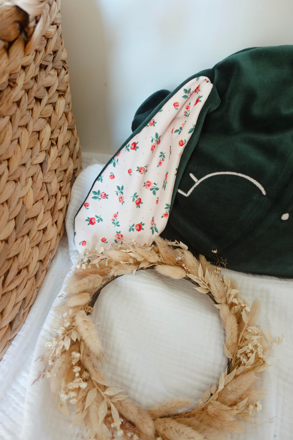 Petit Coussin Velours - Pink Roses