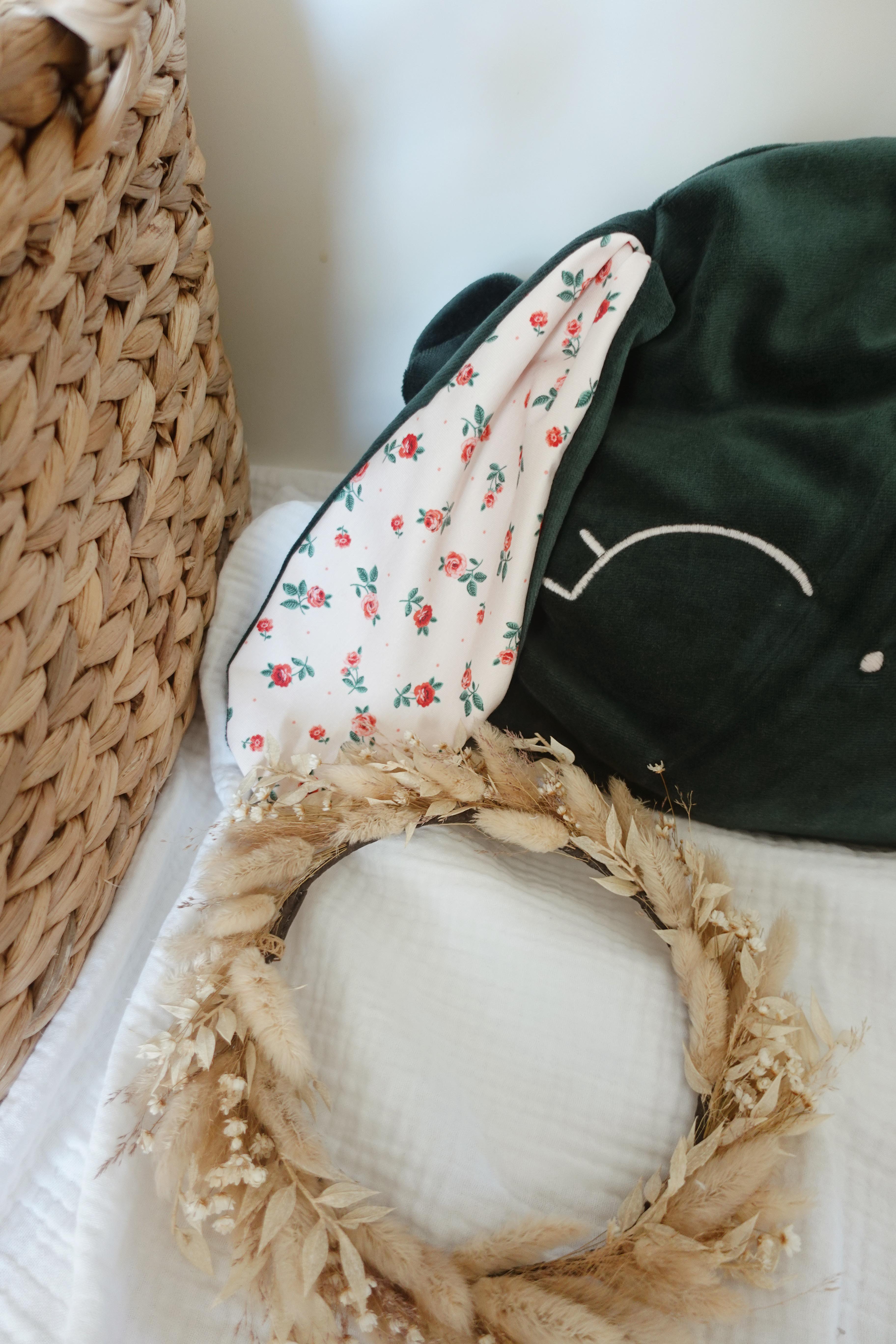 Petit Coussin Velours - Pink Roses