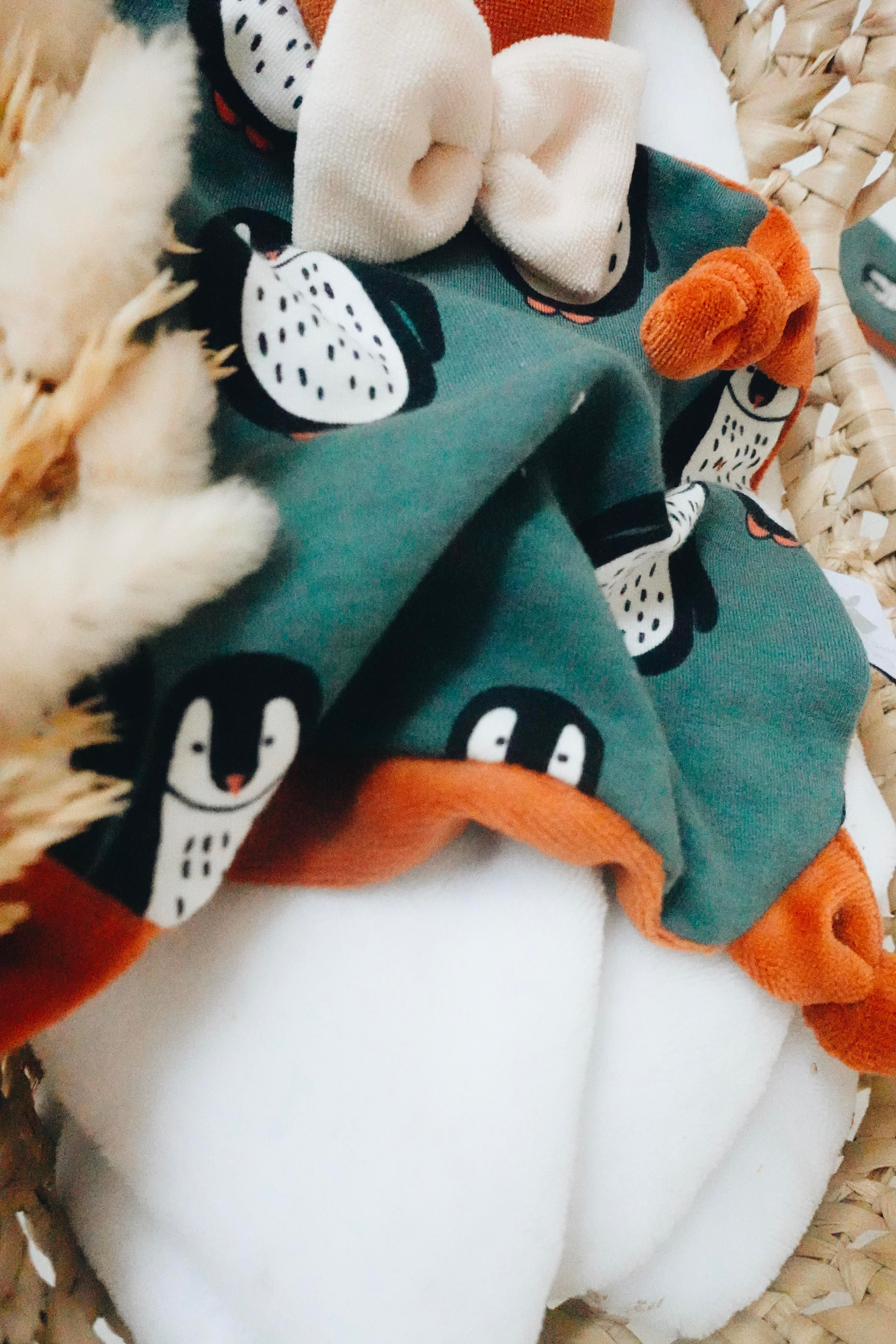 Doudou Velours Chouchou – Pingouins