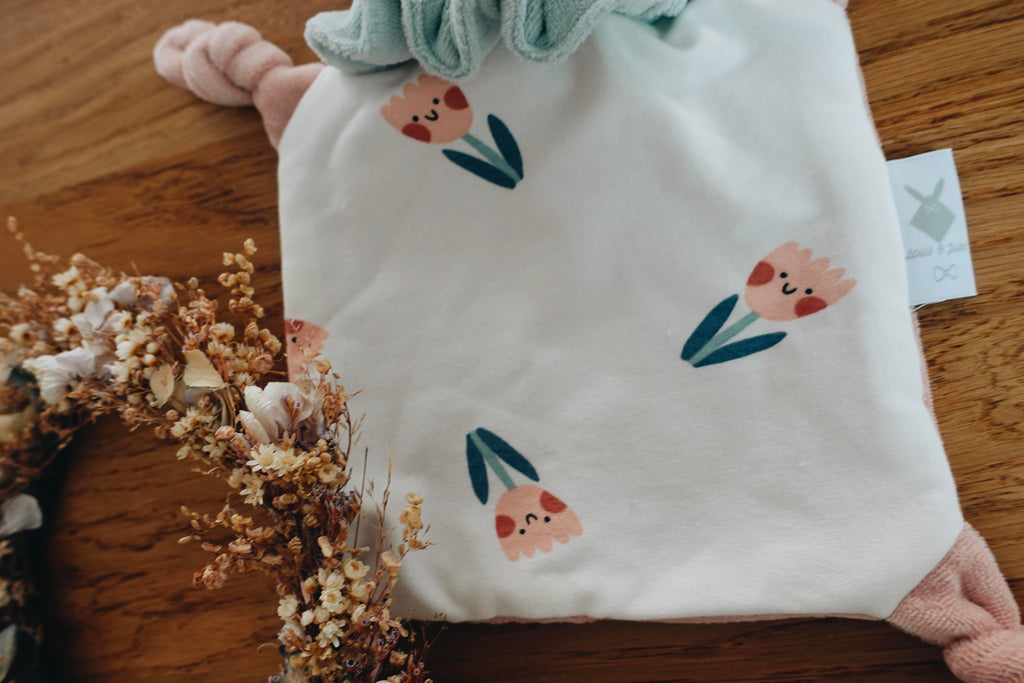 PROTOTYPE - Doudou Velours Chouchou - Happy Tulips