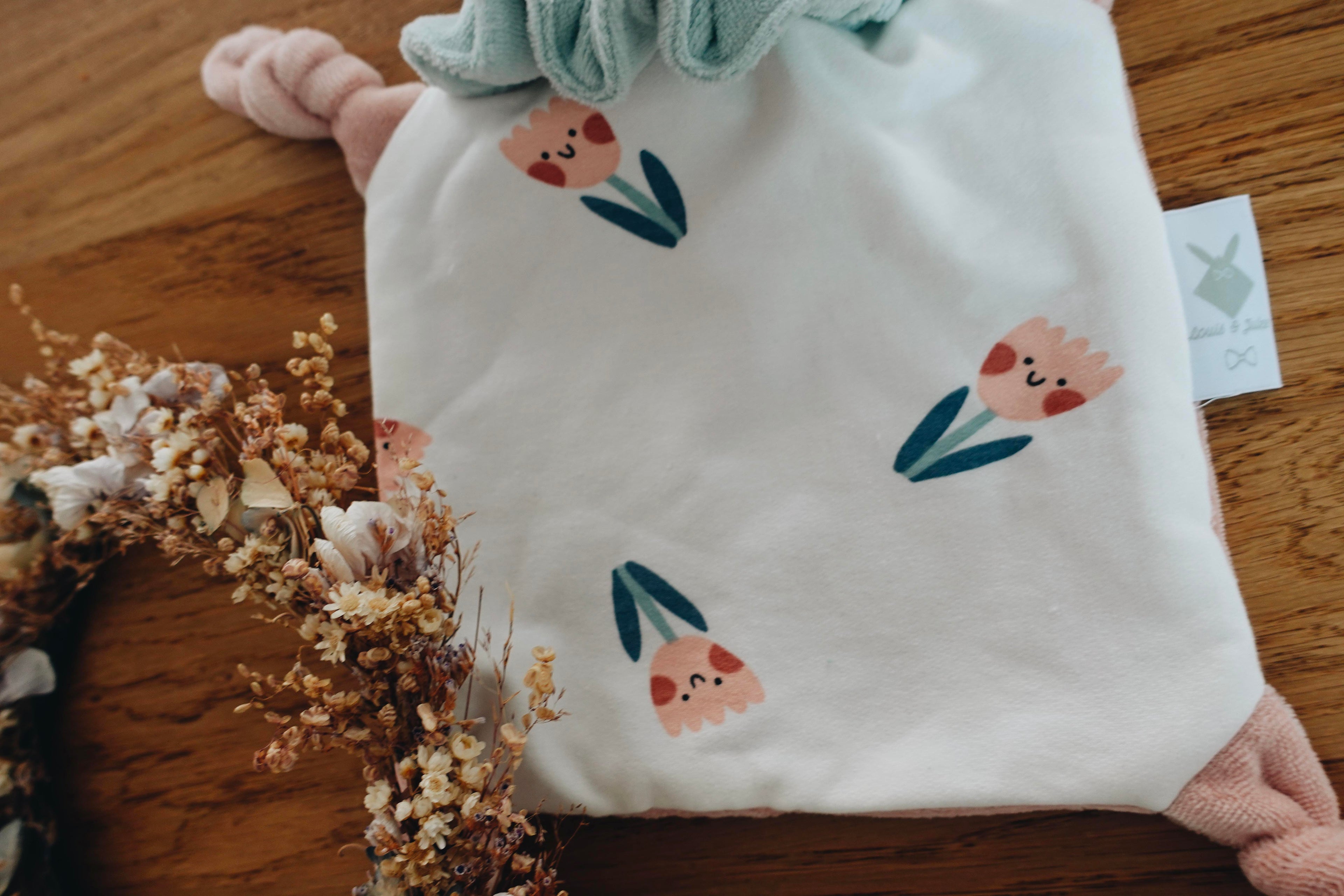 PROTOTYPE - Doudou Velours Chouchou - Happy Tulips