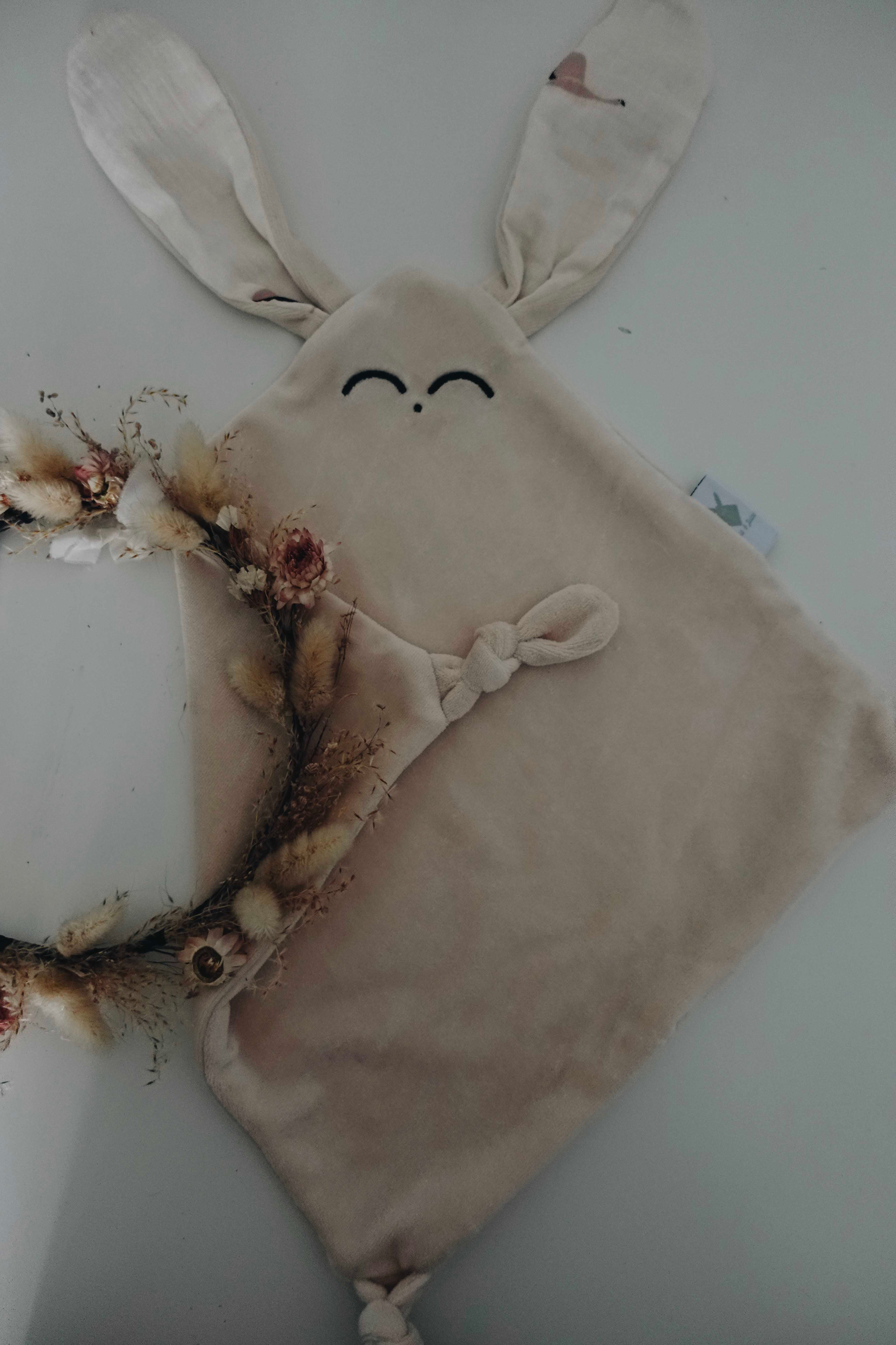 Doudou Velours Classique Noeuds - Flamands Rose