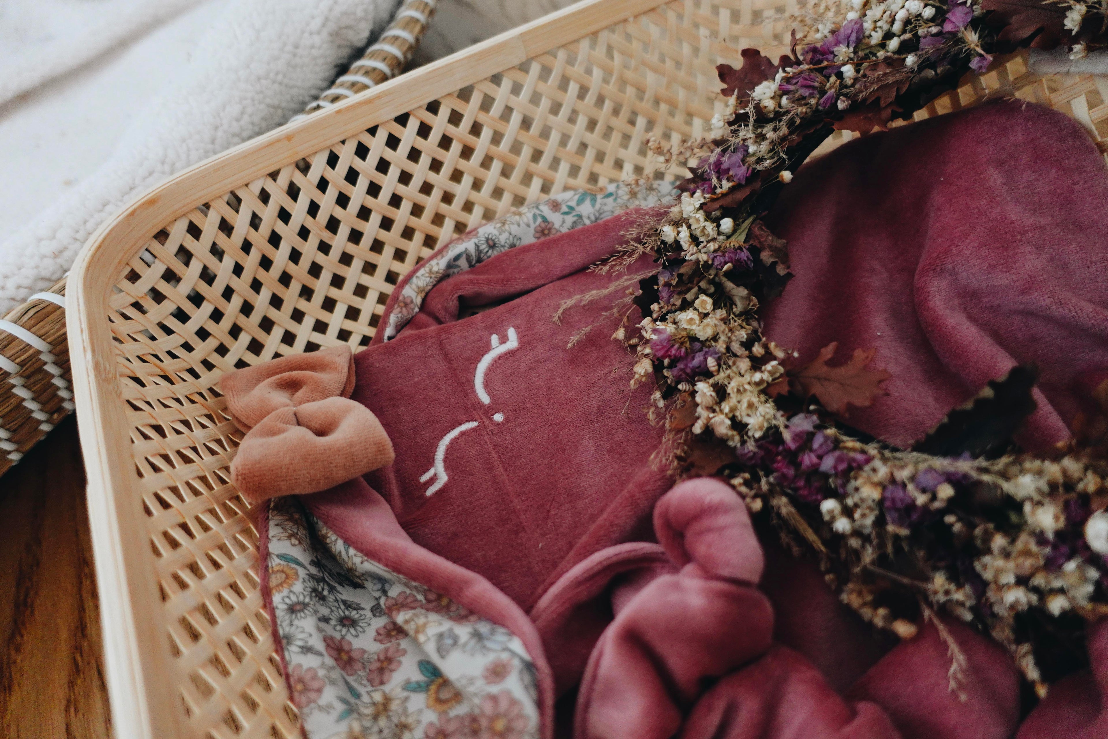 Doudou Velours Classique Noeuds - Fleurs des Champs