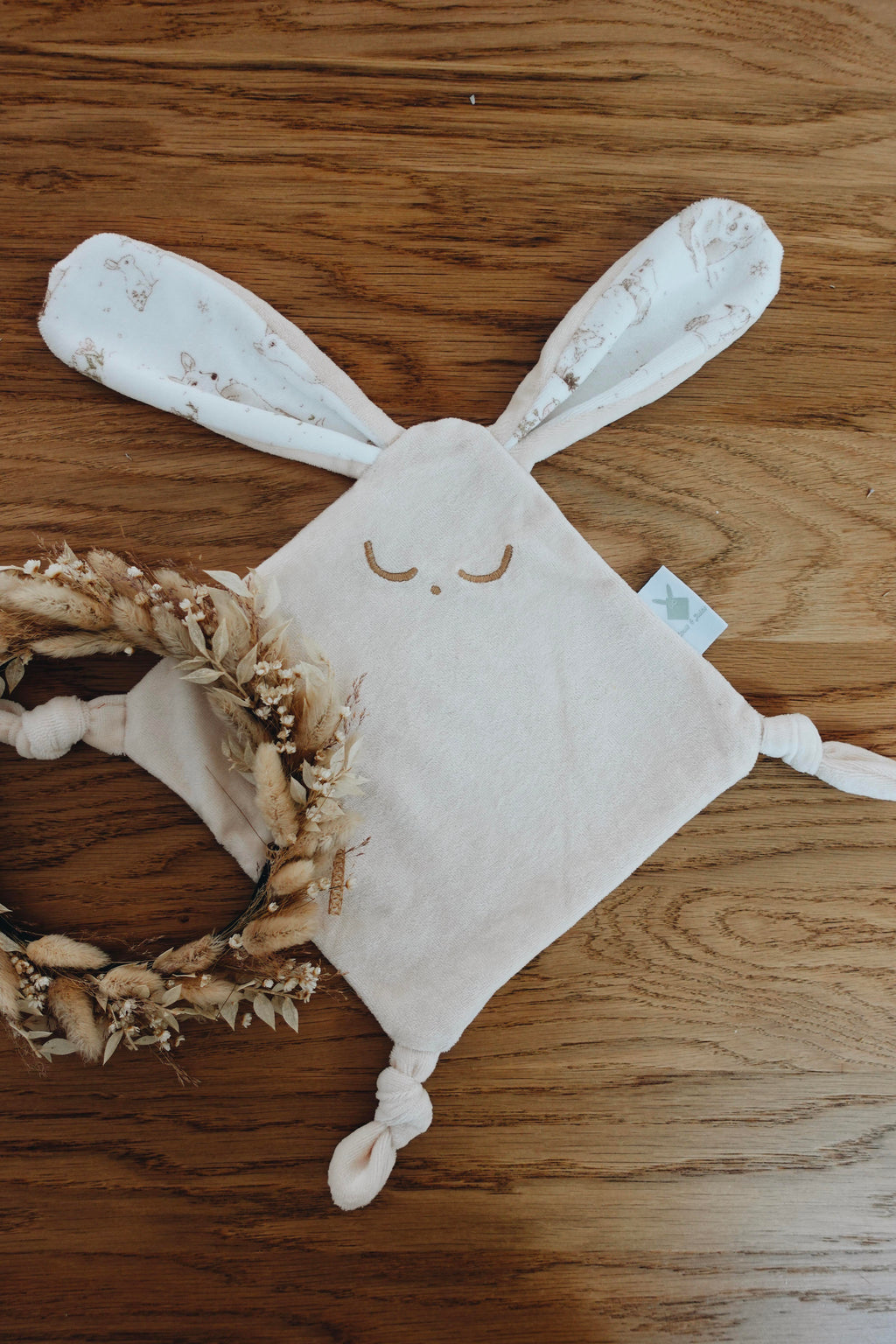 PROTOTYPE - Doudou Velours Mini Noeuds - Robin