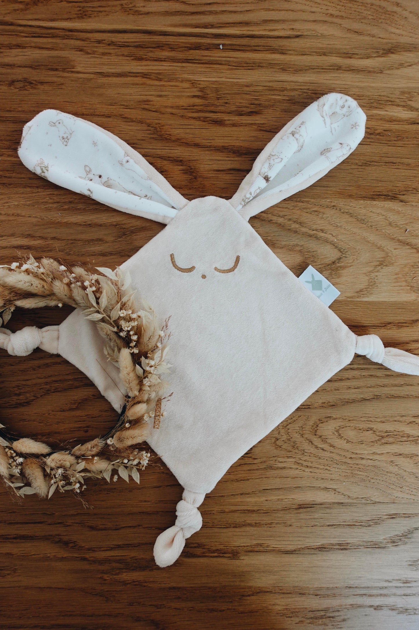 Doudou Velours Mini Noeuds - Robin