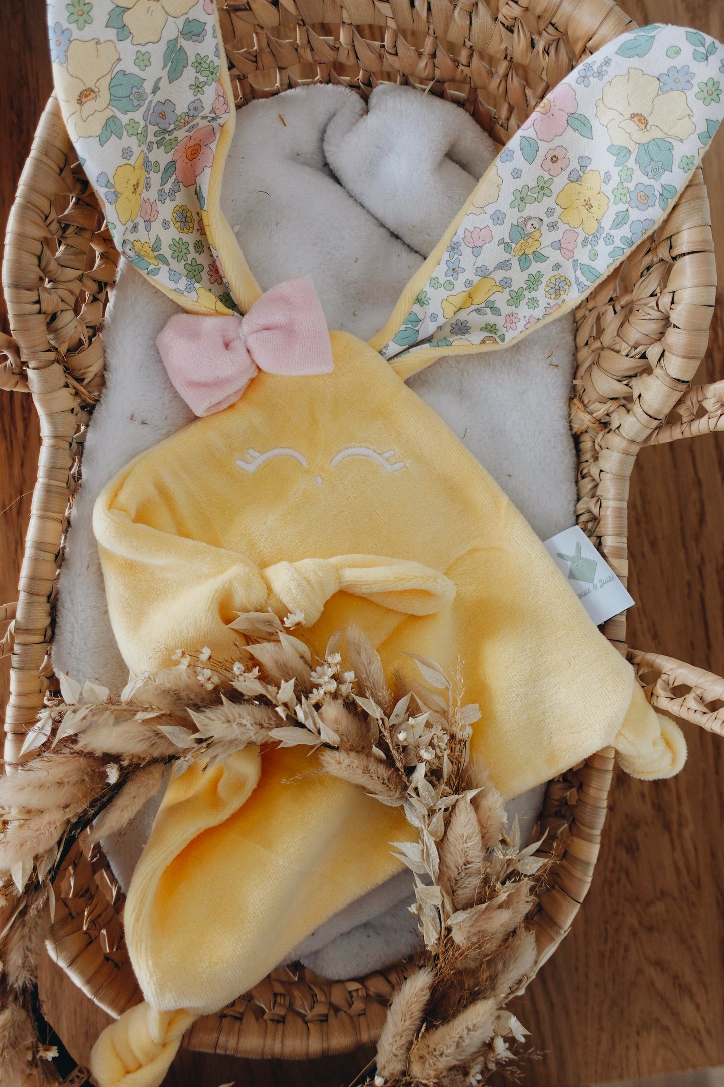 Doudou Velours Mini Noeuds - Kawaii Animals