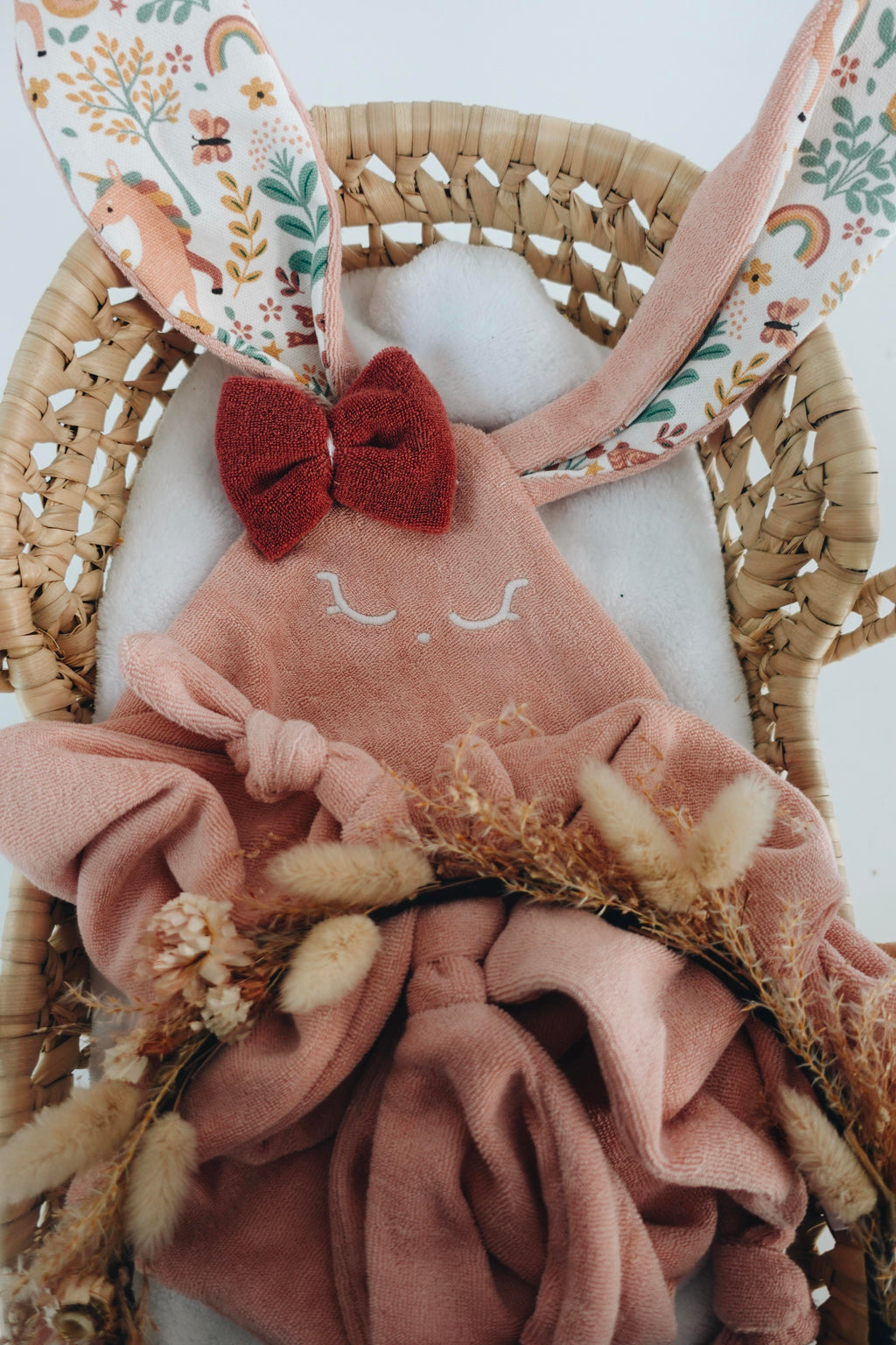 Doudou Eponge Cocooning Noeuds - Licorne