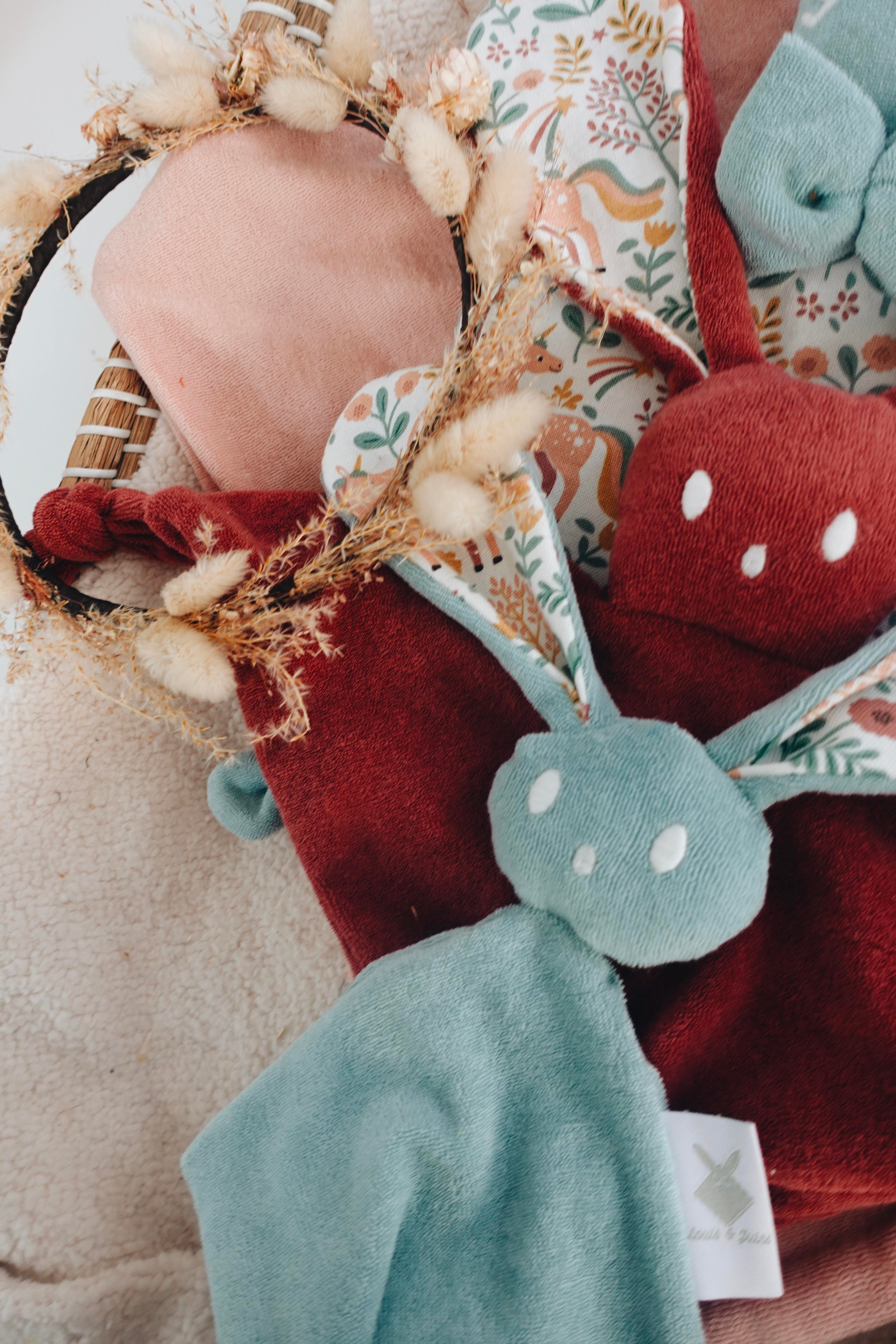 Doudou Eponge Câlin Noeuds - Licorne