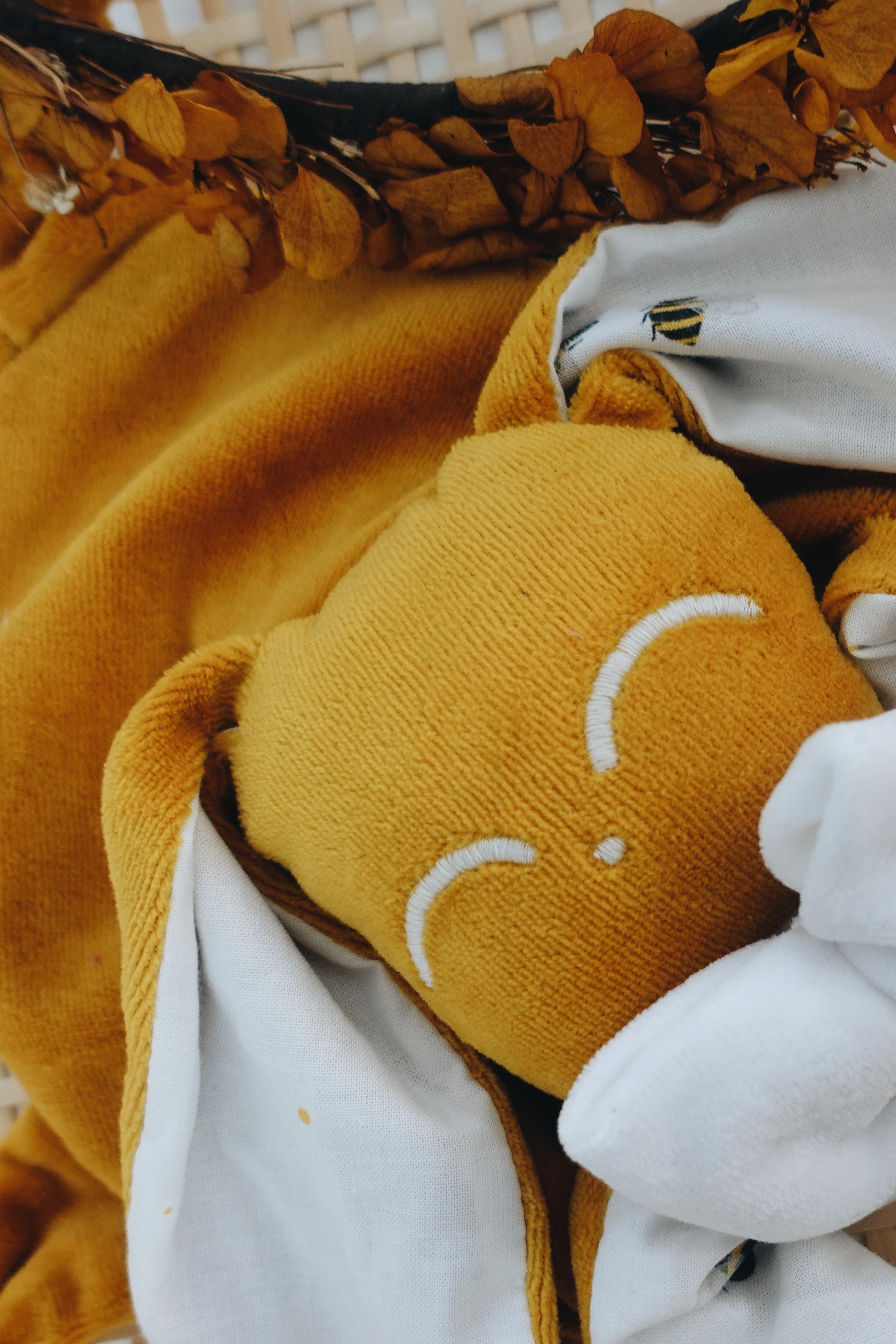 Doudou Velours Chouchou – Abeilles