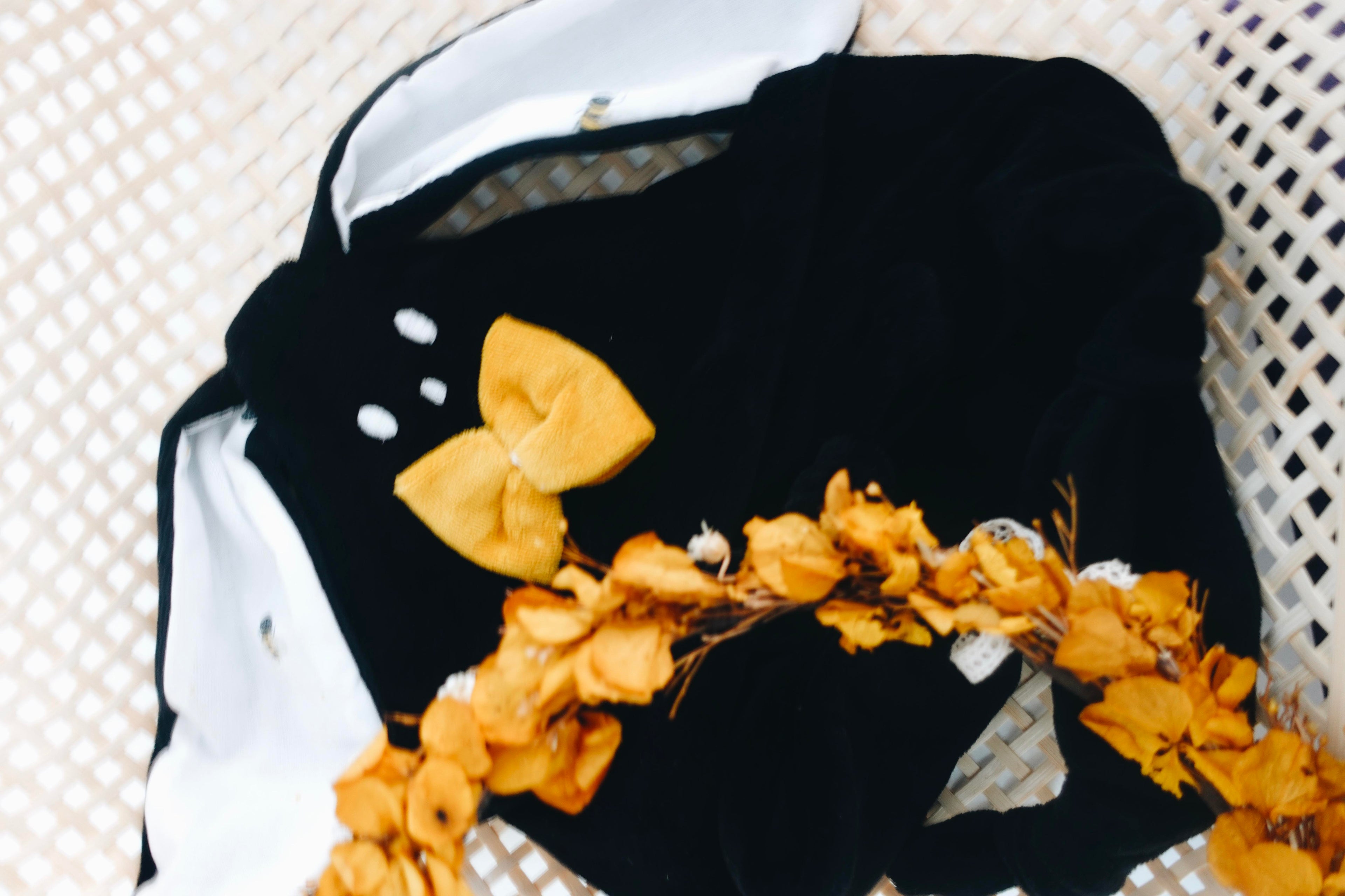 Doudou Velours Classique Noeuds - Abeilles