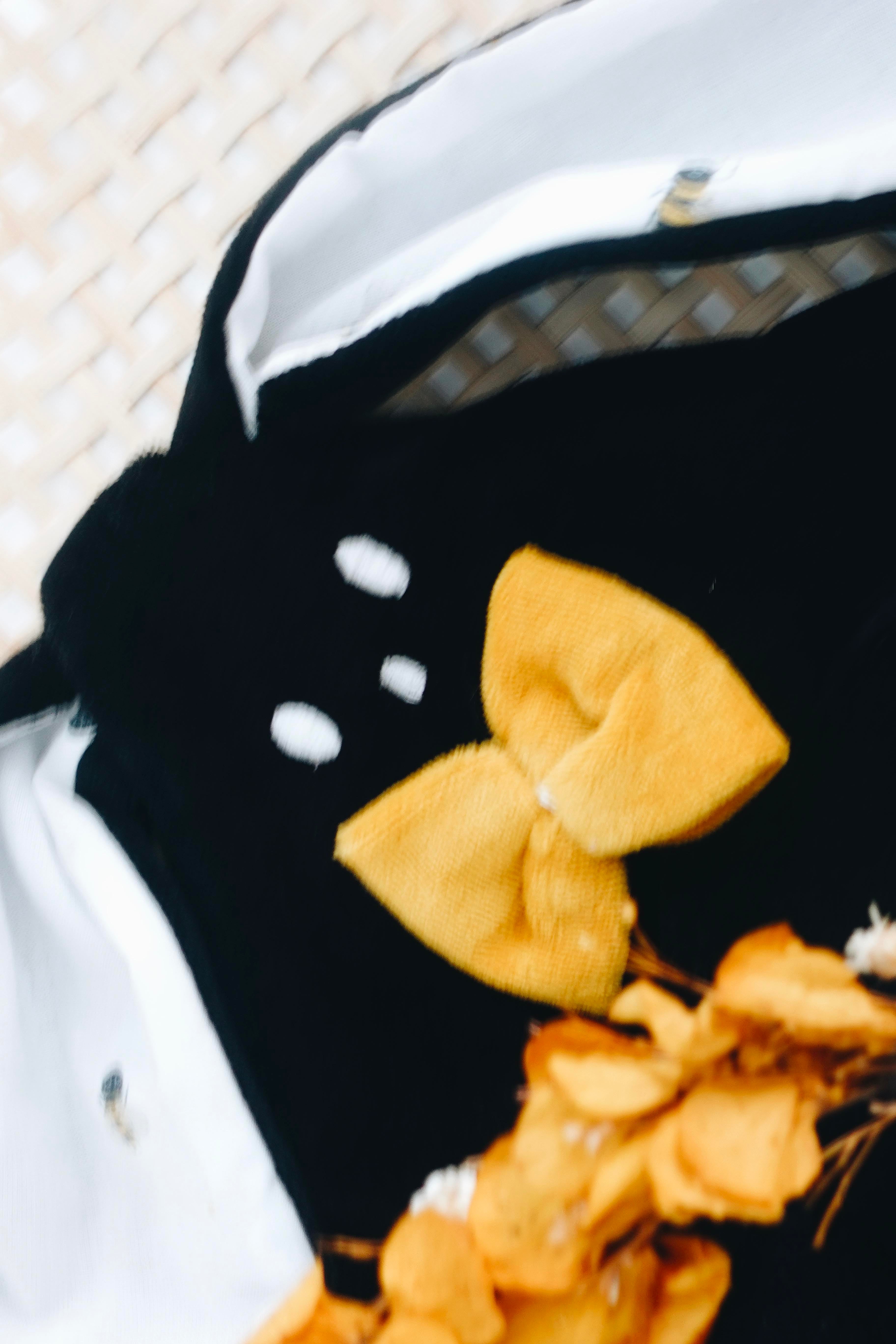 PROTOTYPE - Doudou Velours Classique Noeuds - Abeilles