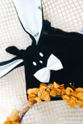 PROTOTYPE - Doudou Velours Classique Noeuds - Abeilles
