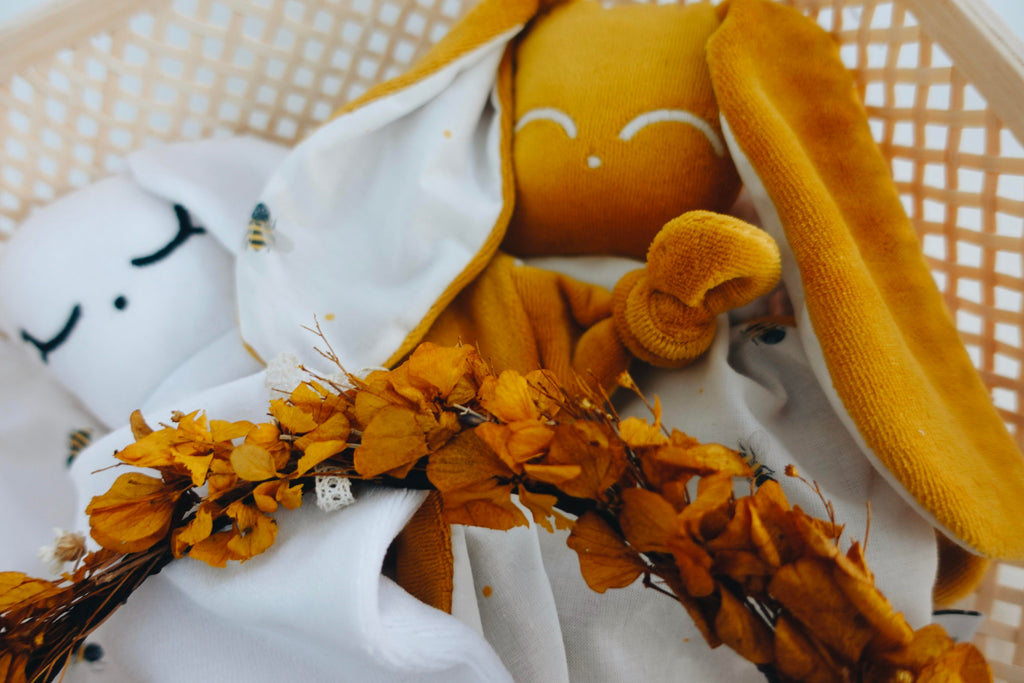 Doudou Velours Chouchou – Abeilles