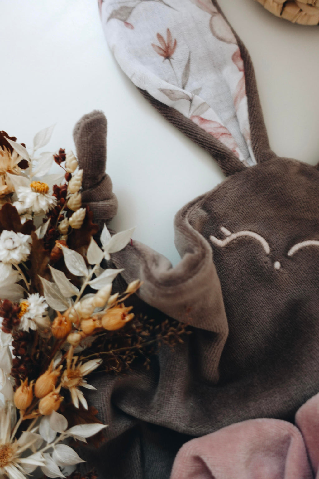 Doudou Velours Mini Noeuds - Sweet Bunny
