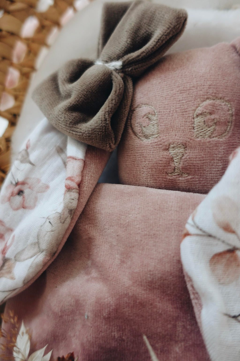 Bouillotte noyaux de cerise Velours - Sweet Bunny