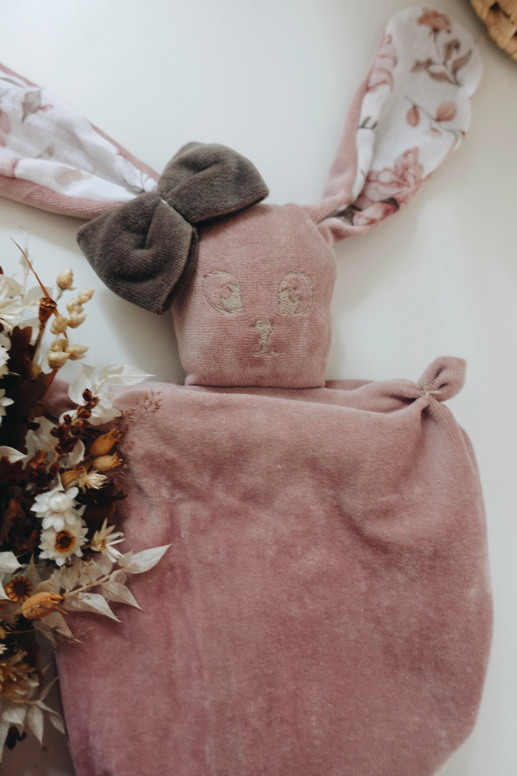 Bouillotte noyaux de cerise Velours - Sweet Bunny