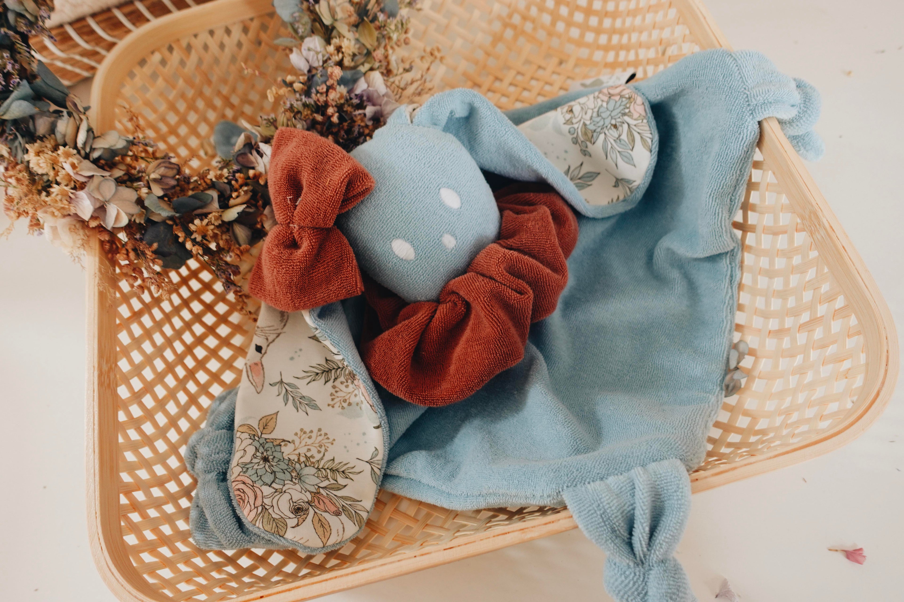 PROTOTYPE - Doudou Eponge Câlin Noeuds - Garden Bunnies