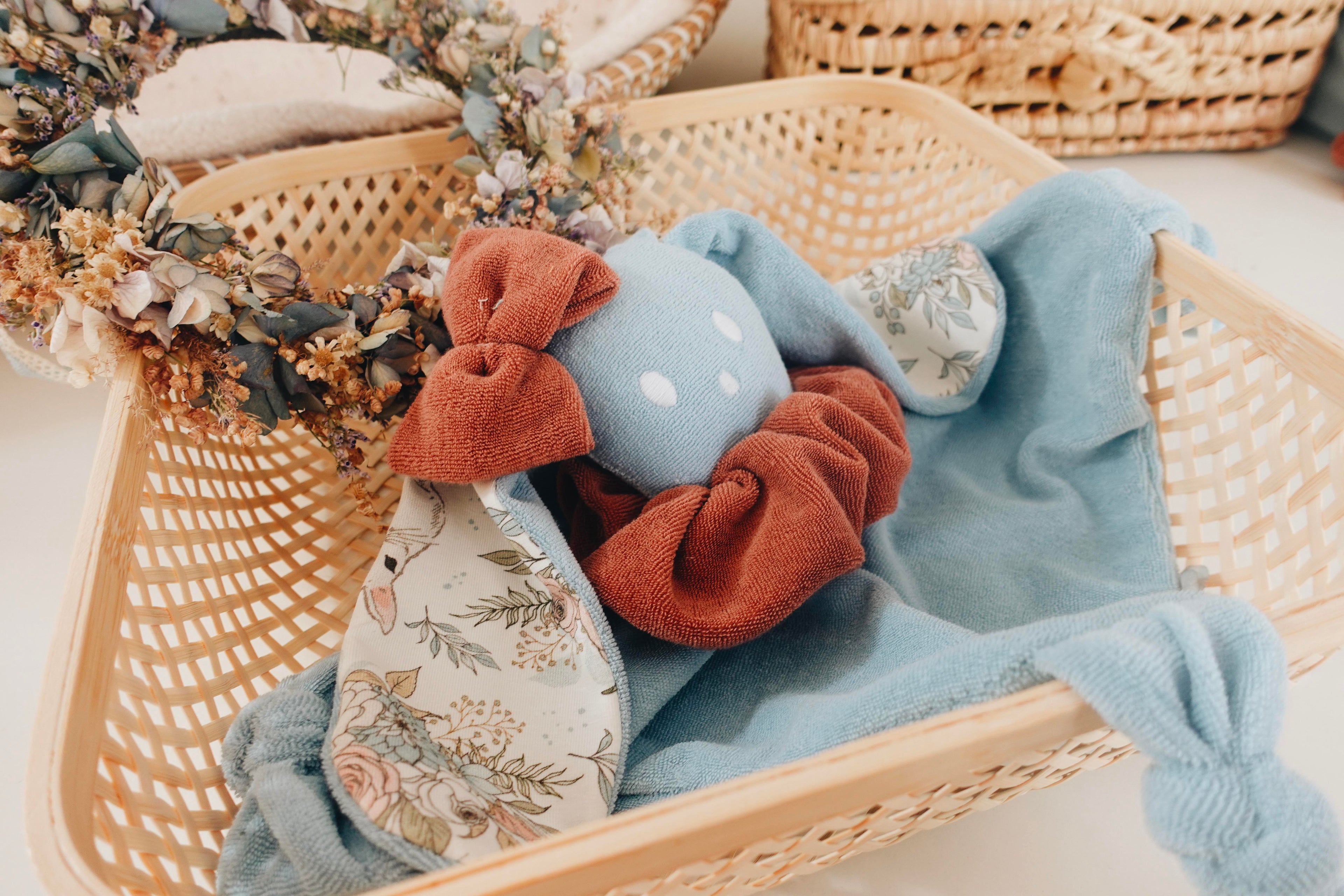 PROTOTYPE - Doudou Eponge Câlin Noeuds - Garden Bunnies