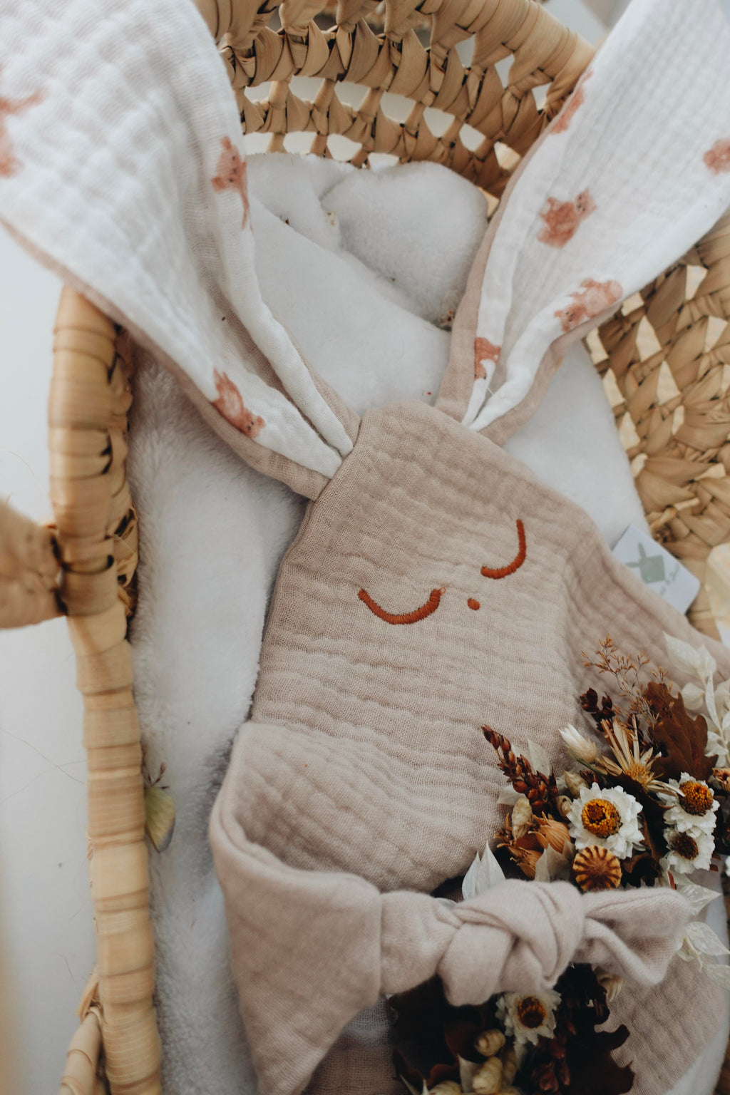 Doudou Lange Mini Noeuds - Teddy Bear