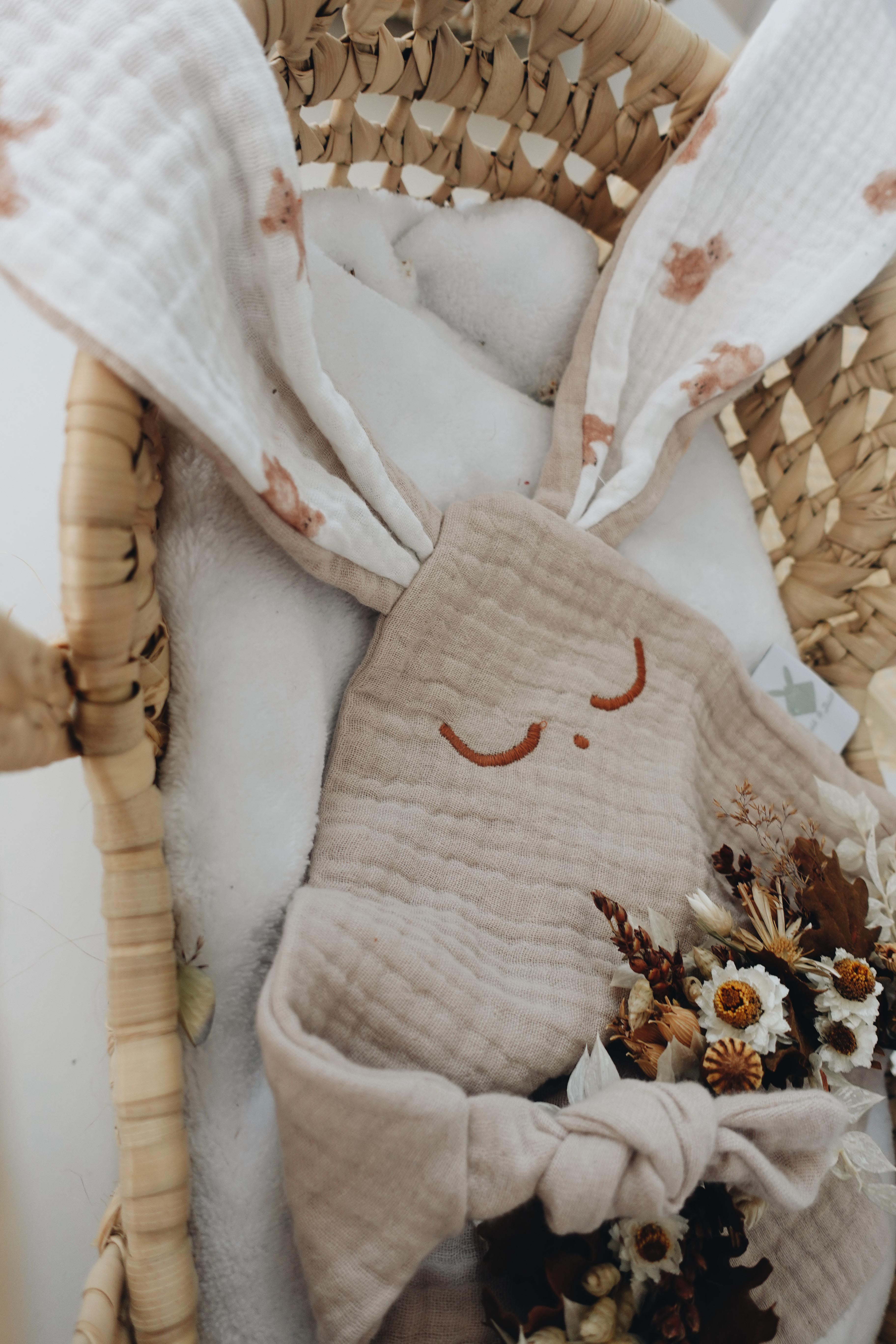 Doudou Lange Mini Noeuds - Teddy Bear