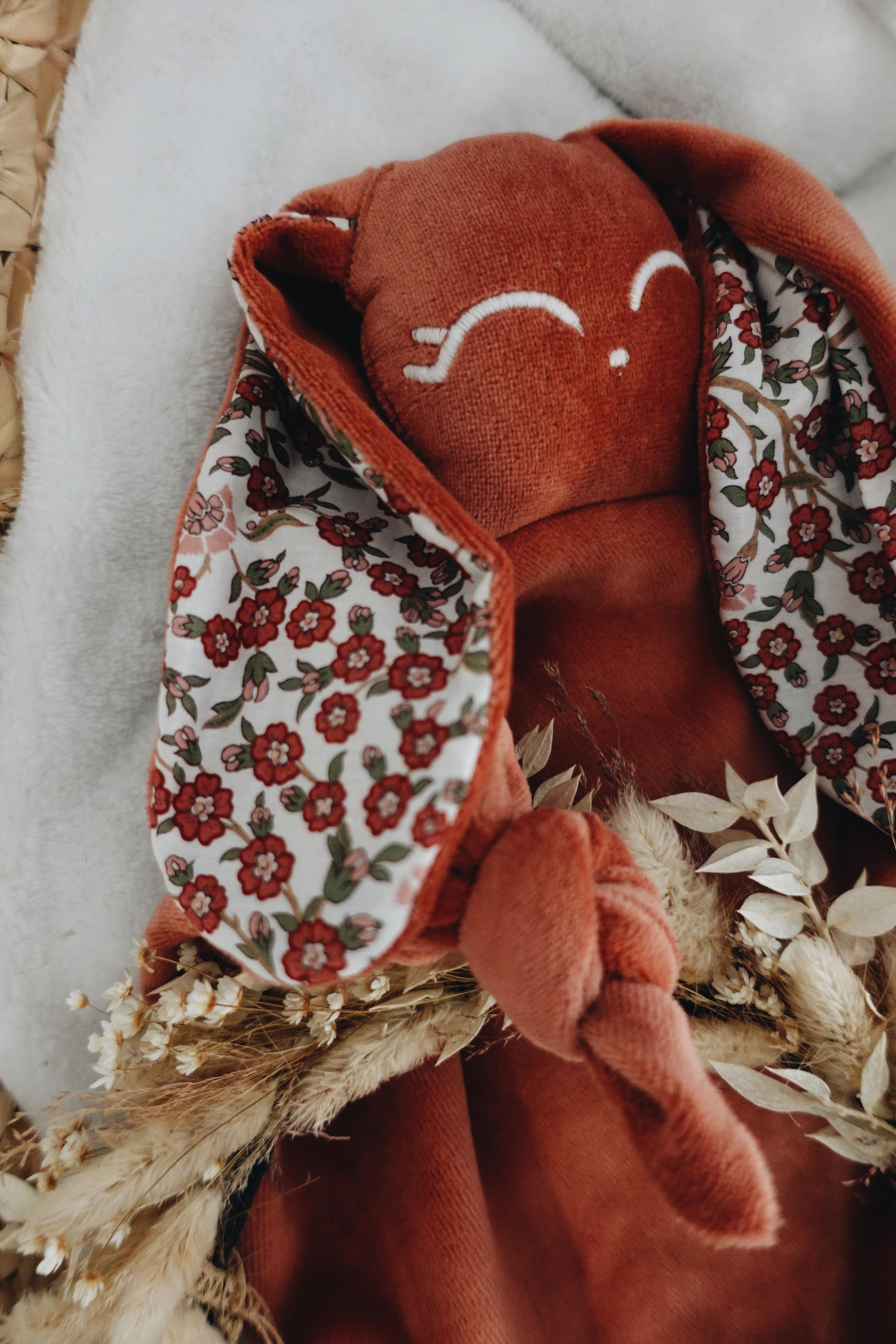 PROTOTYPE - Doudou Velours Gaufrette - Empress Brique