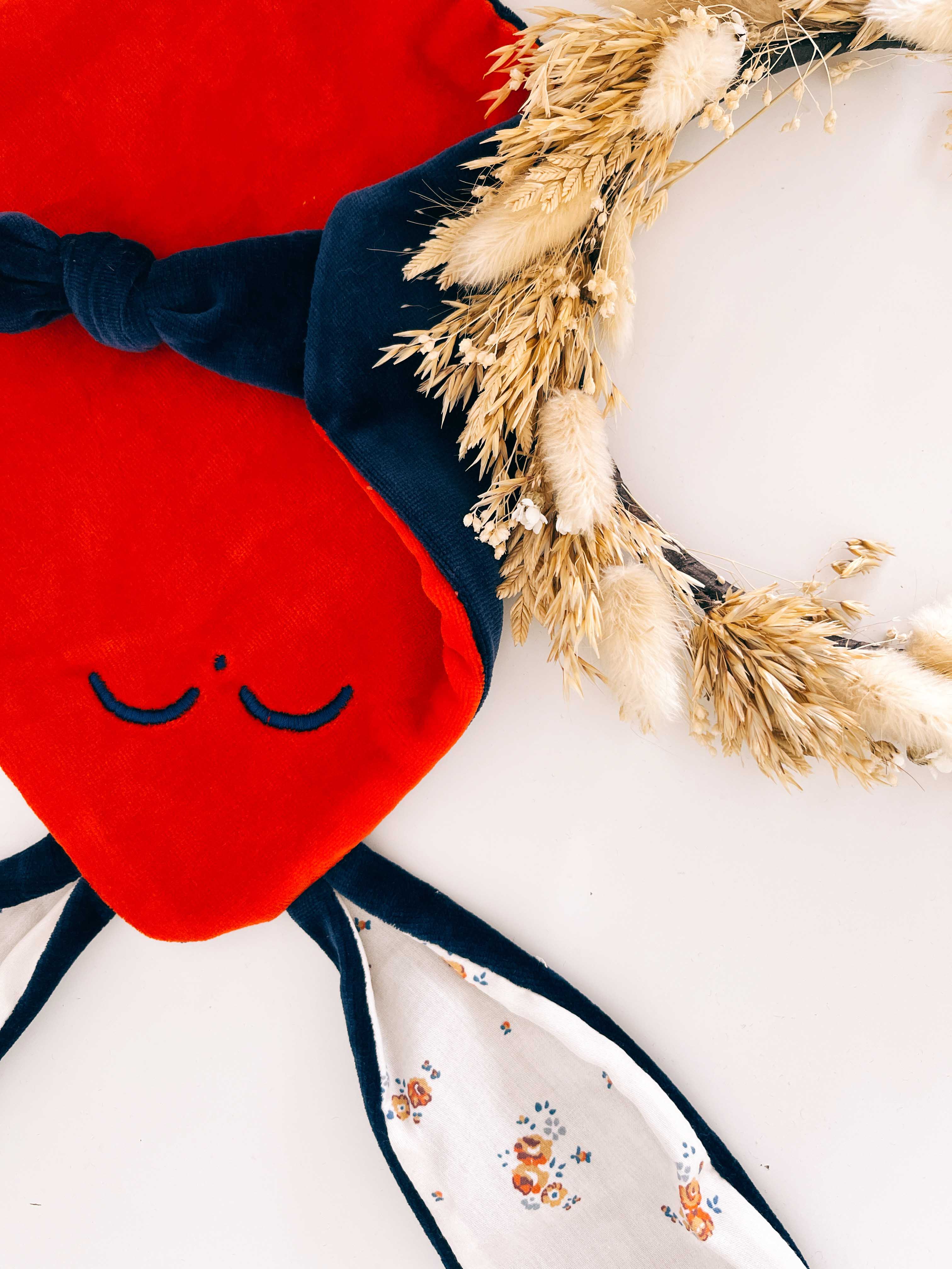 Doudou Velours Mini Noeuds - Paulinette