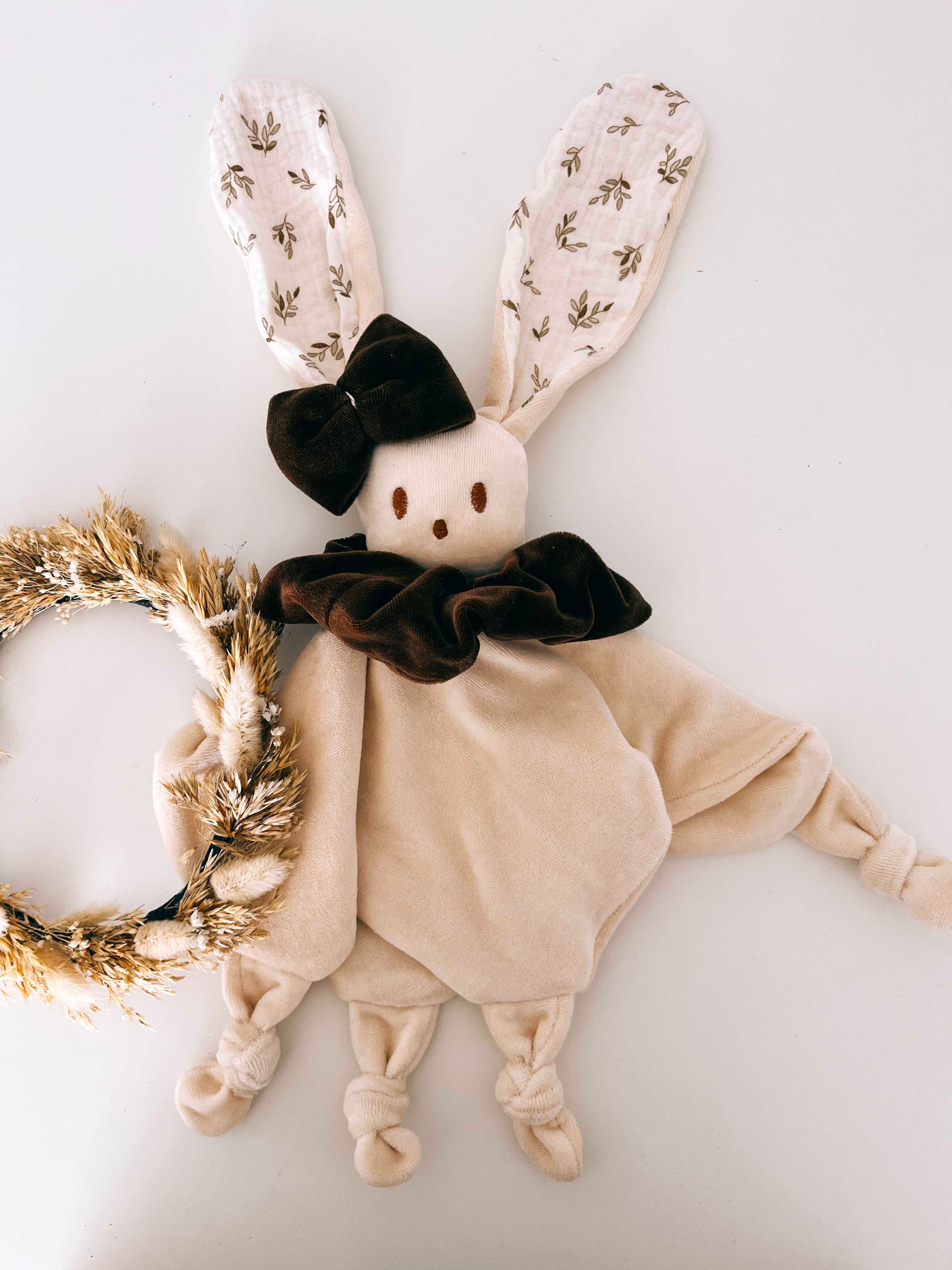 Doudou Velours Câlin Noeuds - Petit Feuillage