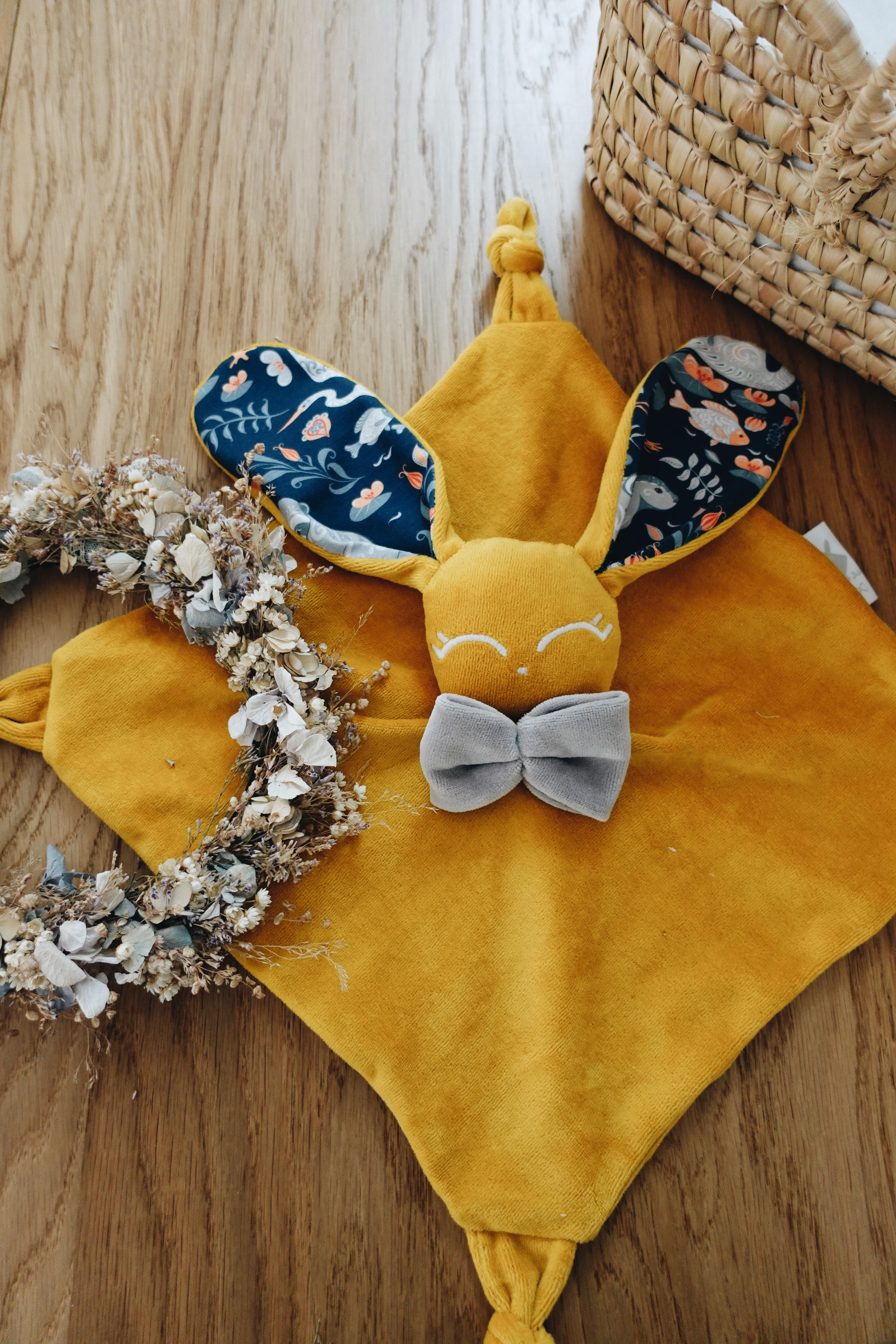 PROTOTYPE - Doudou Velours Câlin Noeuds - Lac Magique