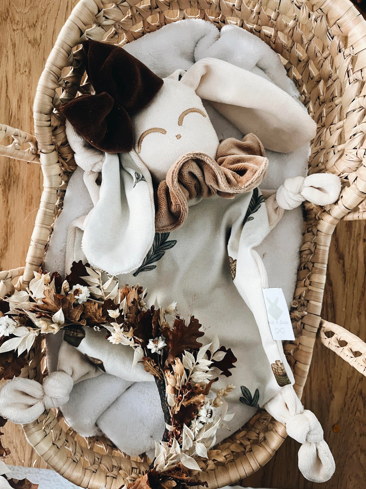 Doudou Velours Chouchou - Acorns and Leaves