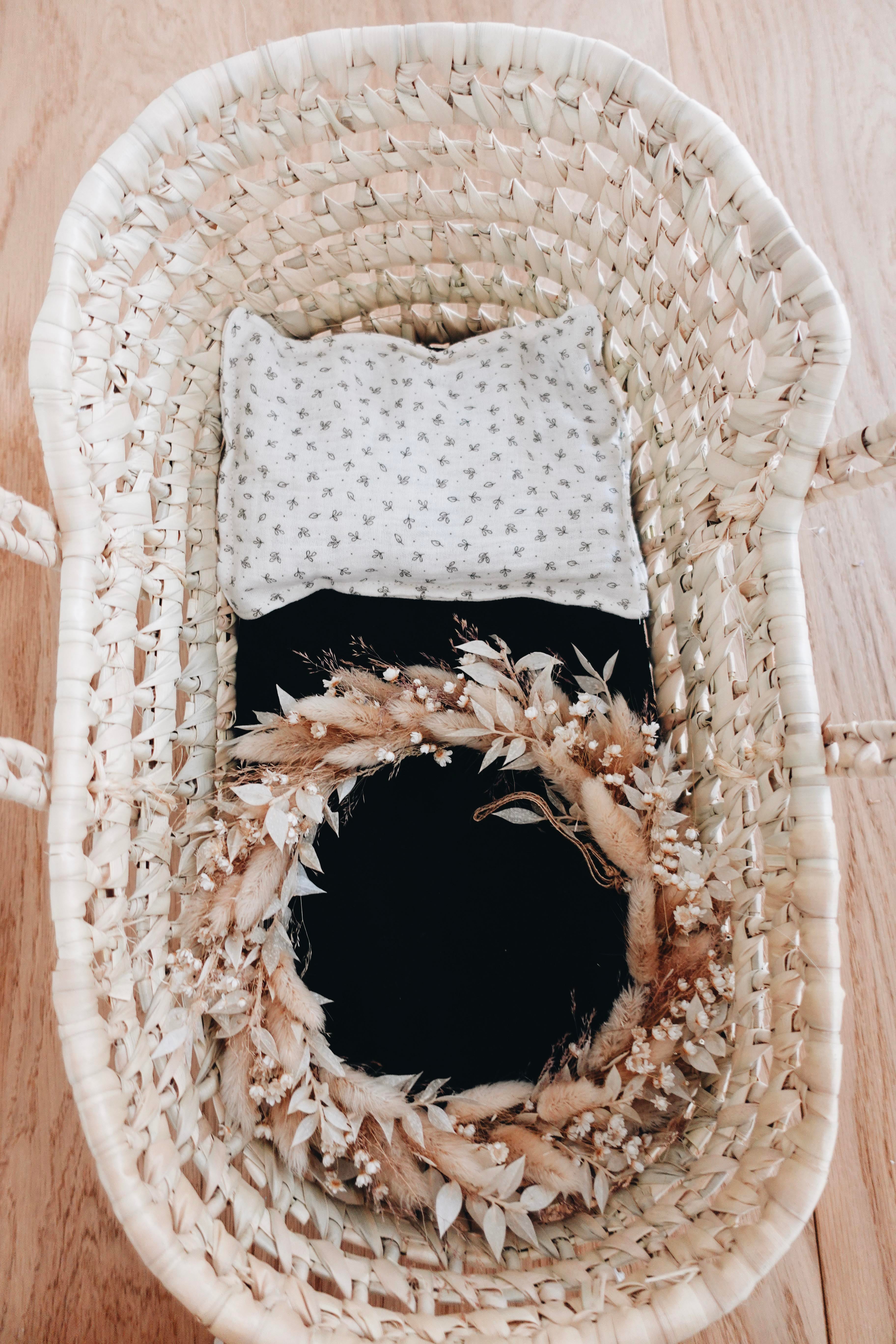 PROTOTYPE -Coffret Couffin Peluche - Feuilles