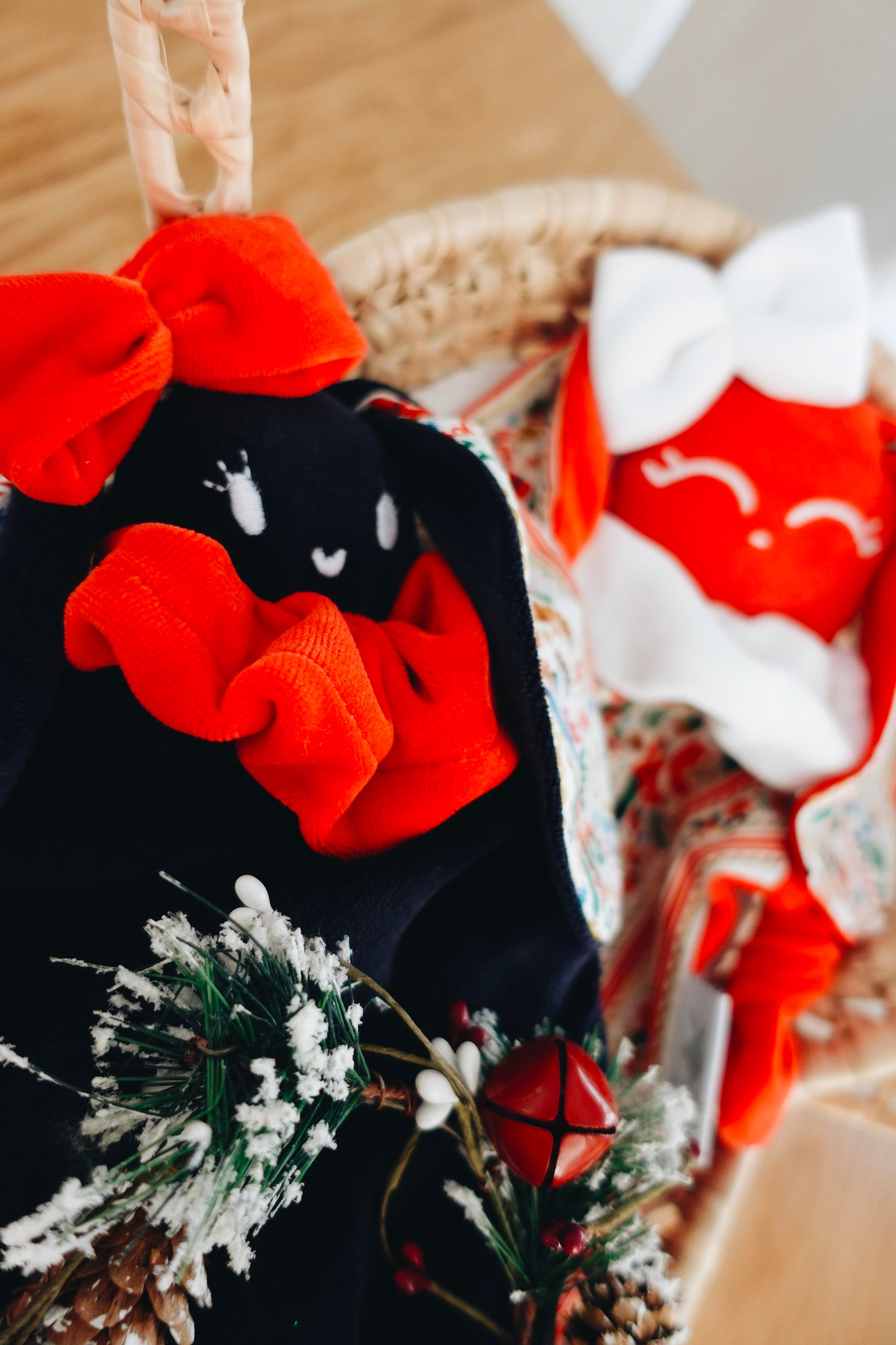 Bouillotte noyaux de cerise velours - Deck the Halls