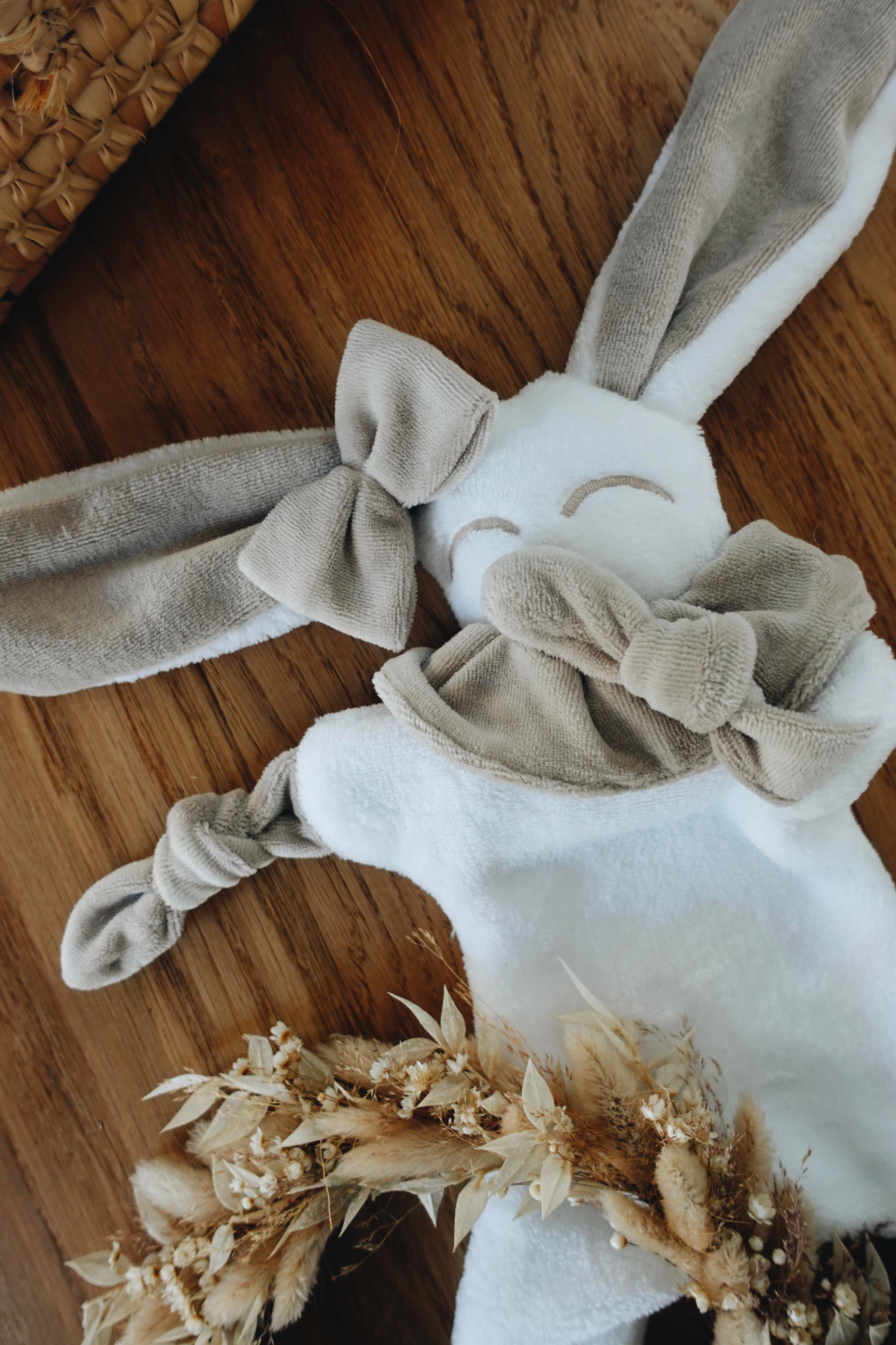 Doudou Toudoux Sable/Blanc
