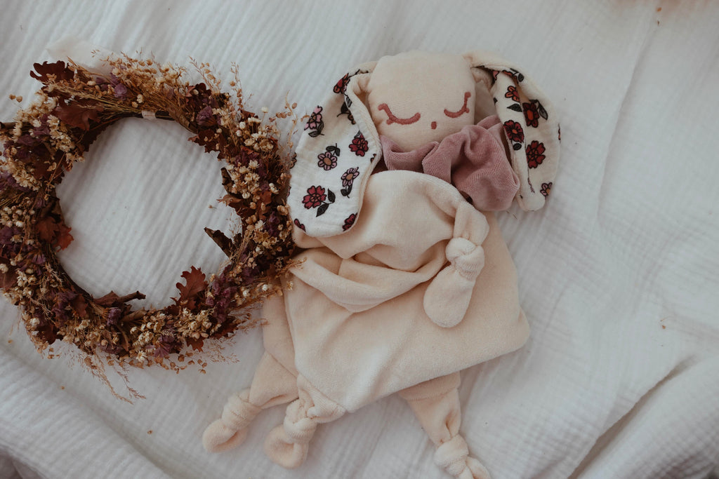 Doudou Velours Câlin Noeuds - Vintage Floral