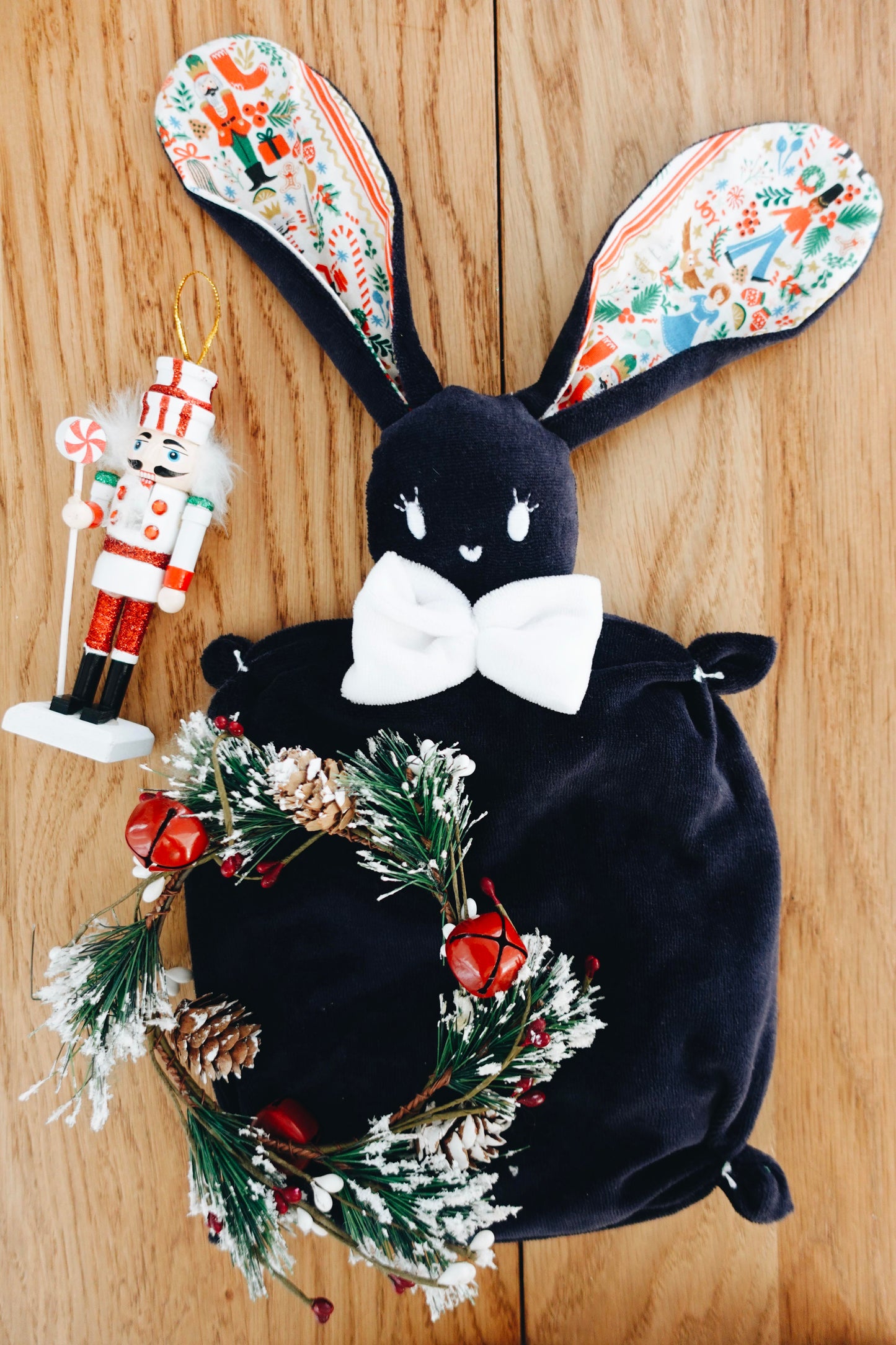 Bouillotte noyaux de cerise velours - Deck the Halls