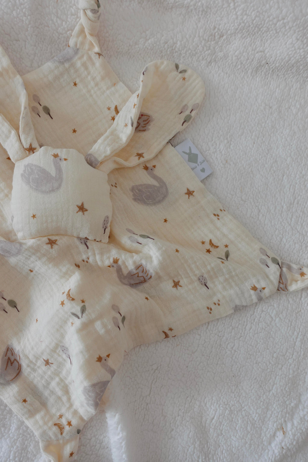 Doudou Lange Câlin Noeuds Pièce Unique - Soft Swan