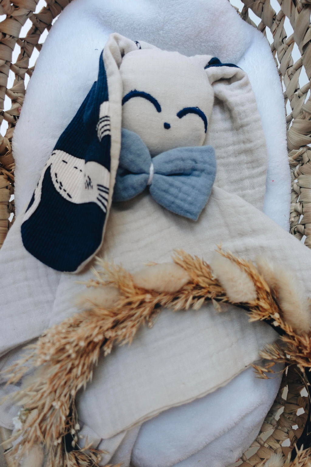 Doudou Lange Câlin Noeuds - Blue Swan
